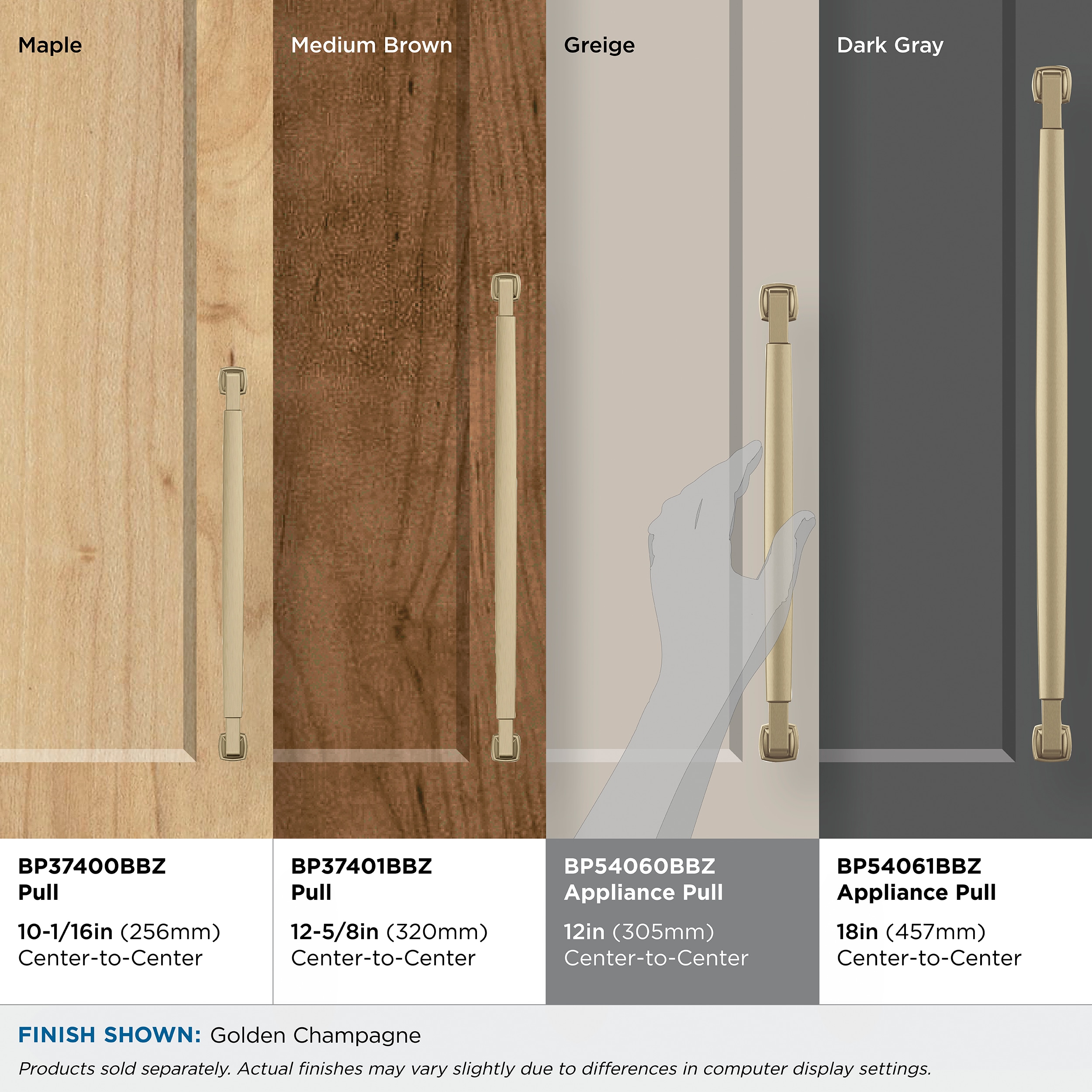Amerock BP54060BBZ Cabinet-Pulls - View #8
