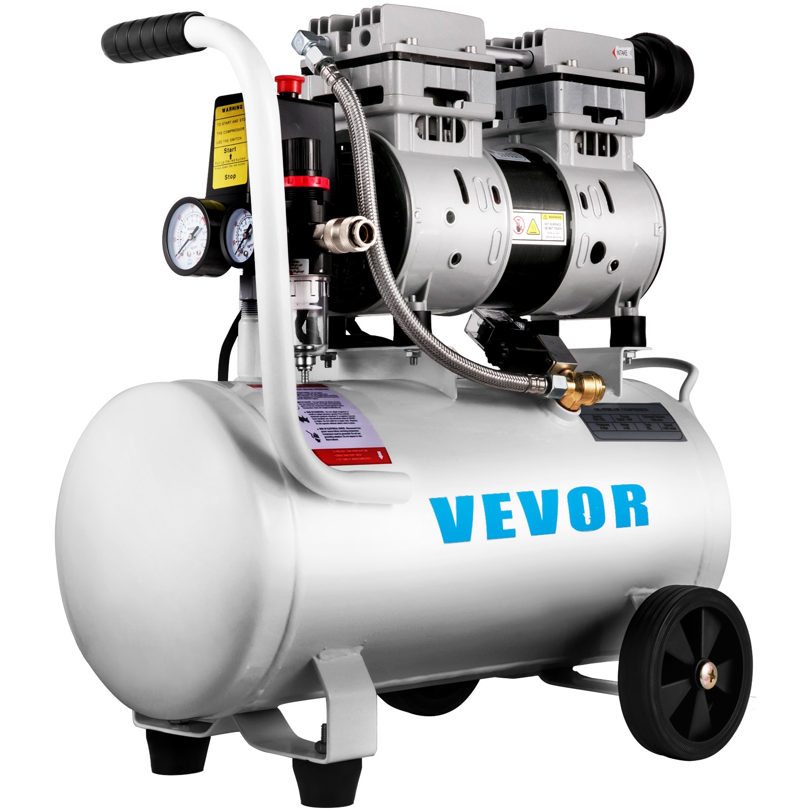 VEVOR 6.6-Gallon Portable Electric 115 PSI Vertical Air Compressor with Accessories Included WSKYJ750-25L00001V1 Sansujyuku sansujyuku.com