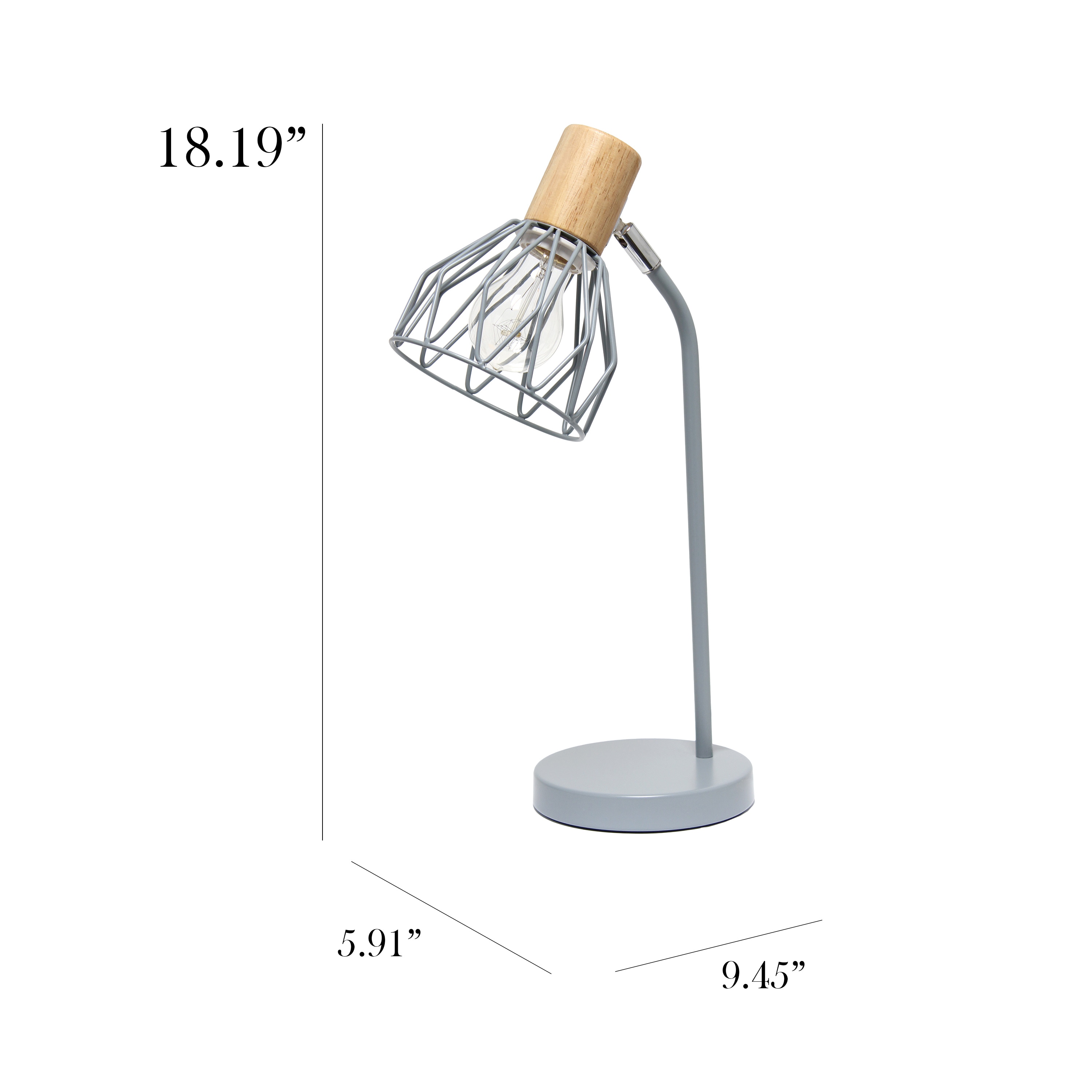 Simple Designs LD2022-GRY Desk-Table-Lamps - View #3
