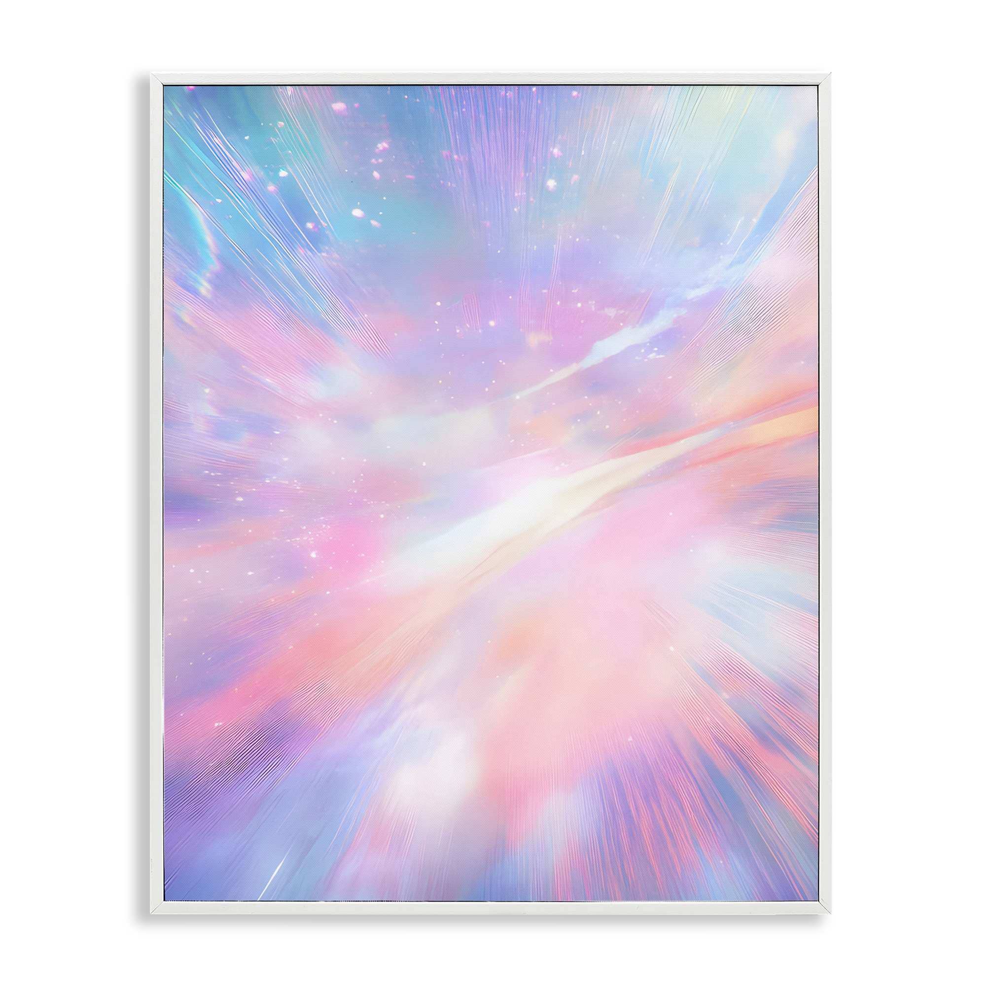 Stupell Industries BT-636-WFR-24X30 Iridescent Nebula Abstraction White Framed Giclee Art By Franklyn Gregory 24 x 30