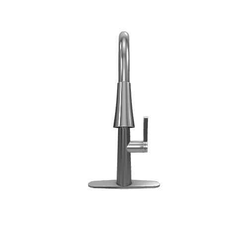Vanity Art 9.68 in. Single-Handle Pull-Down Sprayer Kitchen Faucet in Chrome