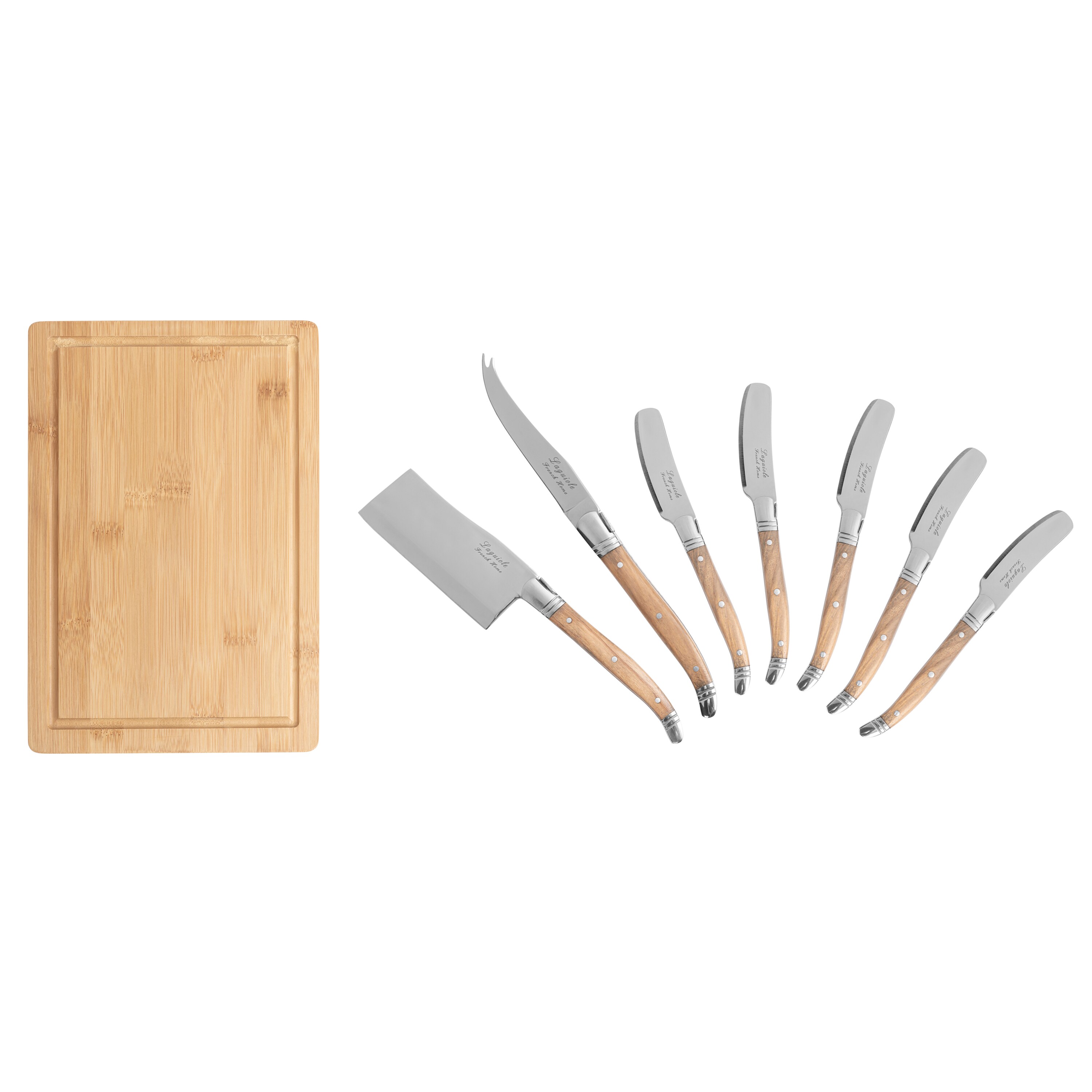 French Home Laguiole GRP330 Cheese Knife and Board Set