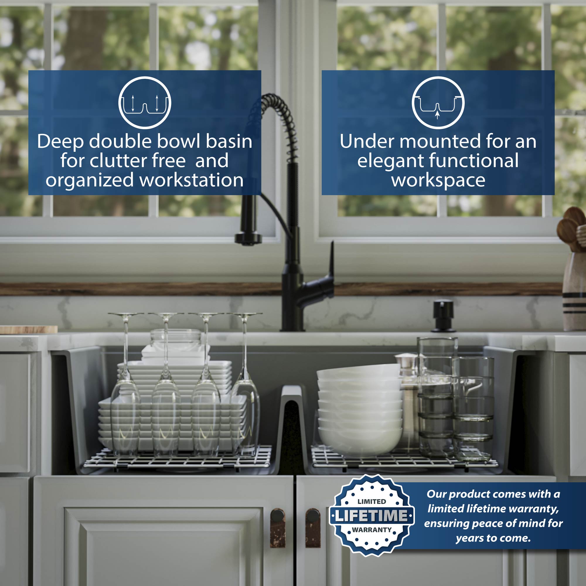 Karran QUWS-880-GR Kitchen-Sinks - View #7