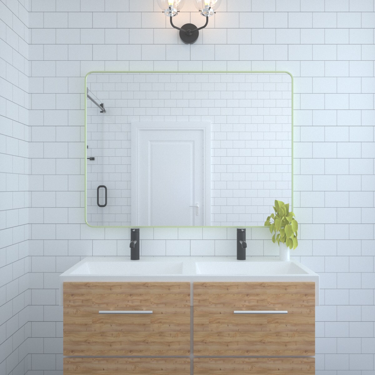 Forclover TAK-FMR4836MG Framed-Bath-Mirrors - View #2