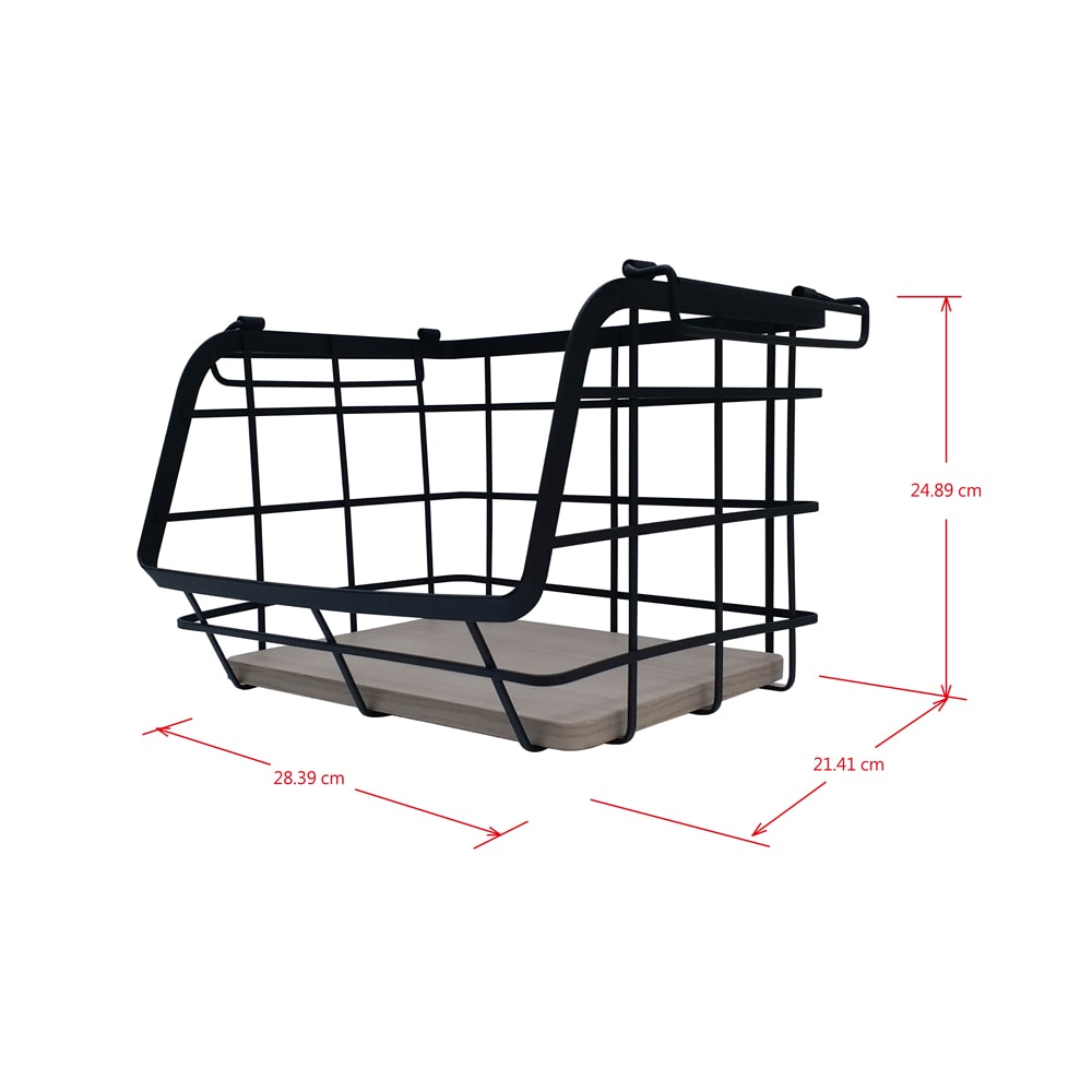 allen + roth 13.58-in W x 5.31-in H 1-Tier Under-shelf Metal Under