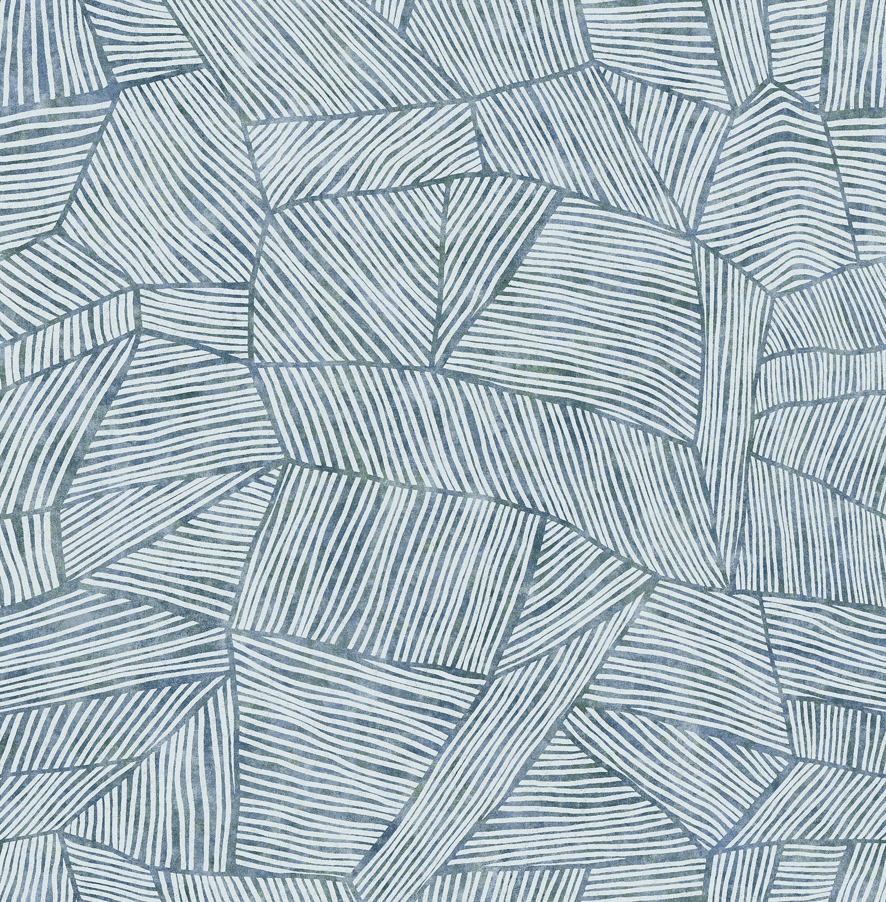 A-Street Prints 4014-26401 Seychelles 56.4-Sq. Feet Blue Non-woven Geometric Unpasted Wallpaper