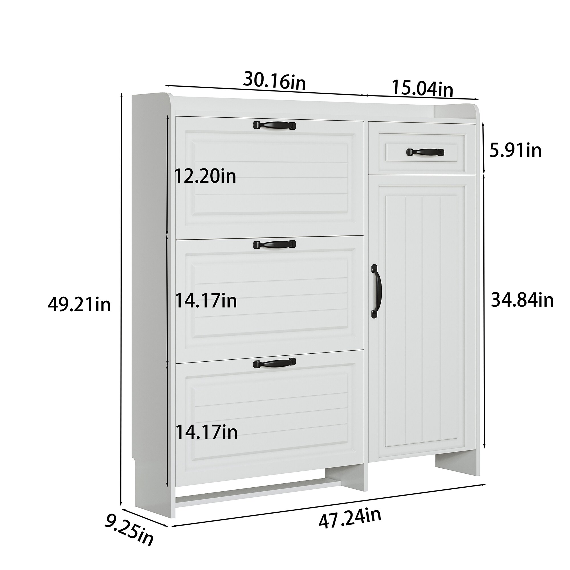 SINOFURN SYC080013WT Shoe-Racks - View #3