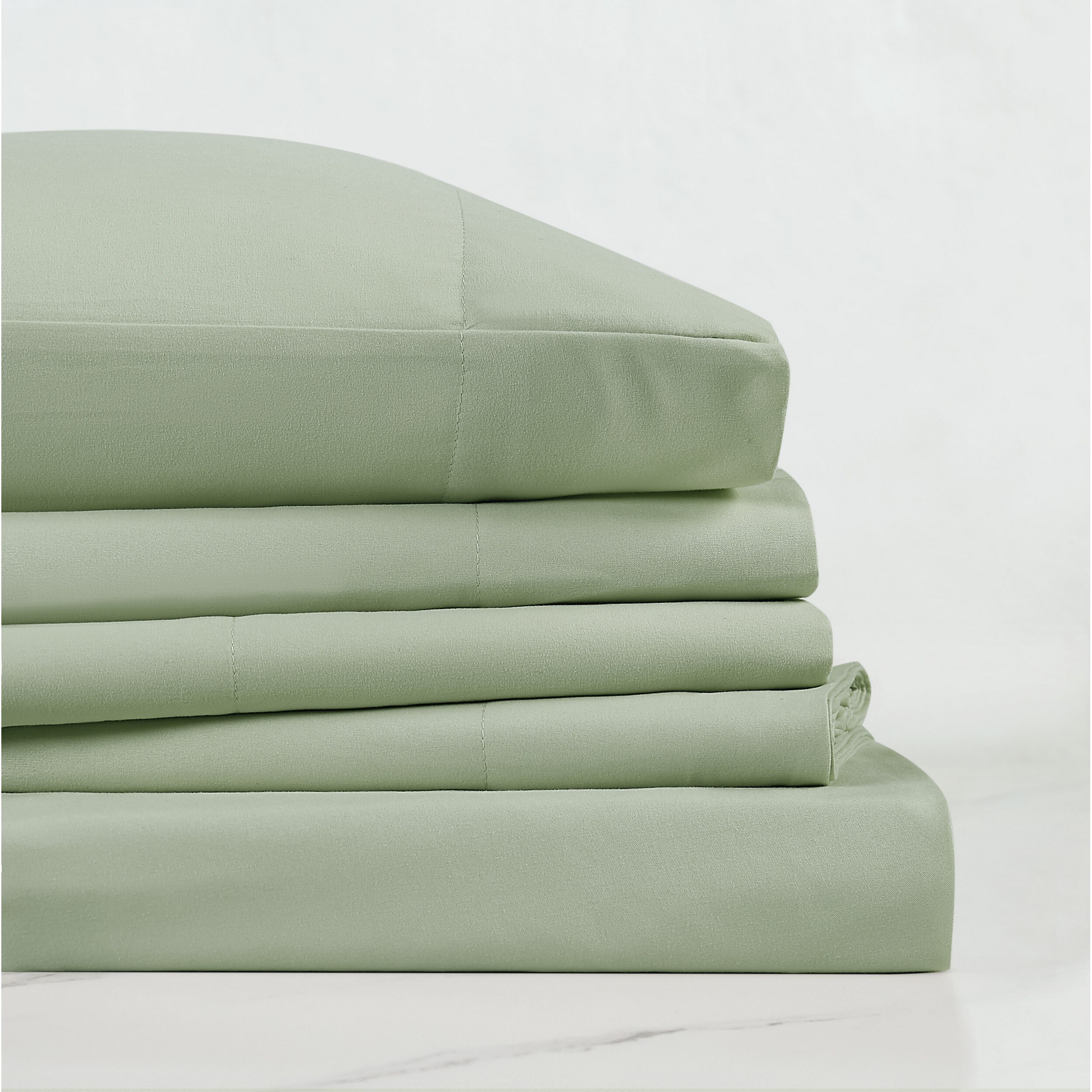 Truly Soft SS1658SGFU-4700 Full 180 -Thread Count Microfiber Sage Bed Sheet Set