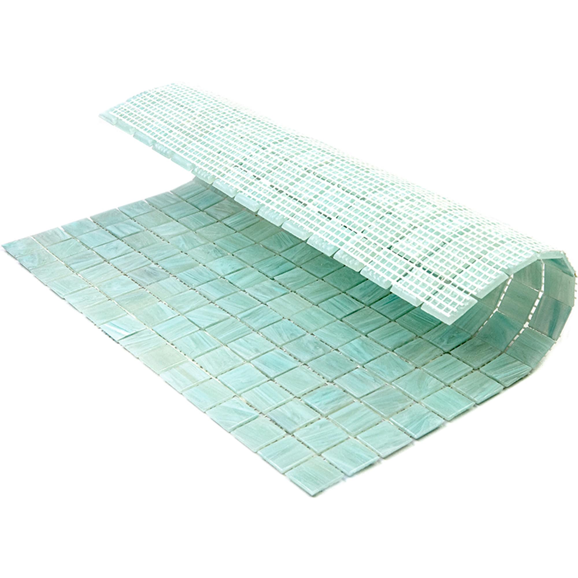 Celestial Light Pistachio Green Glass Mosaic Tile