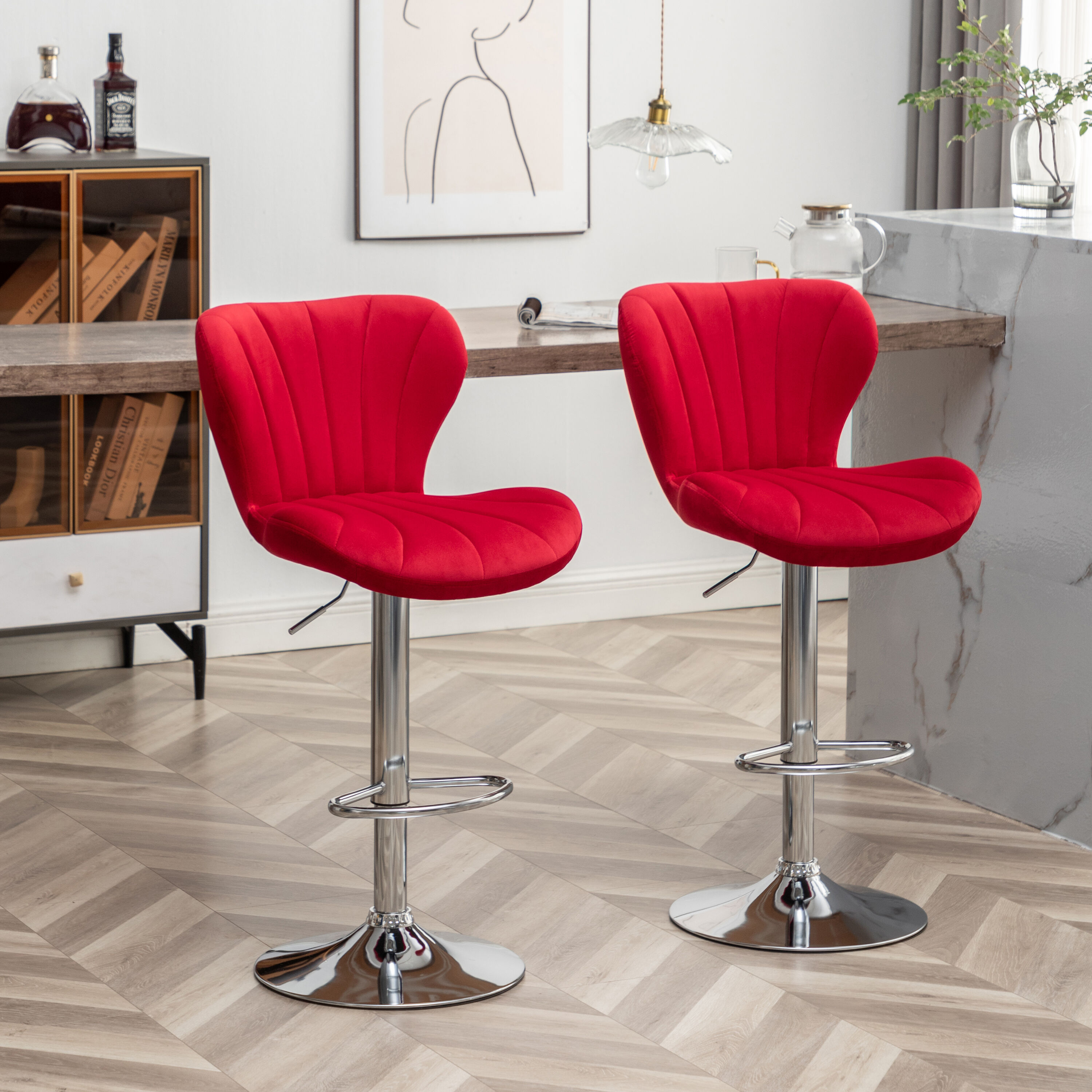 Roundhill Furniture PC231RD stools - View #7
