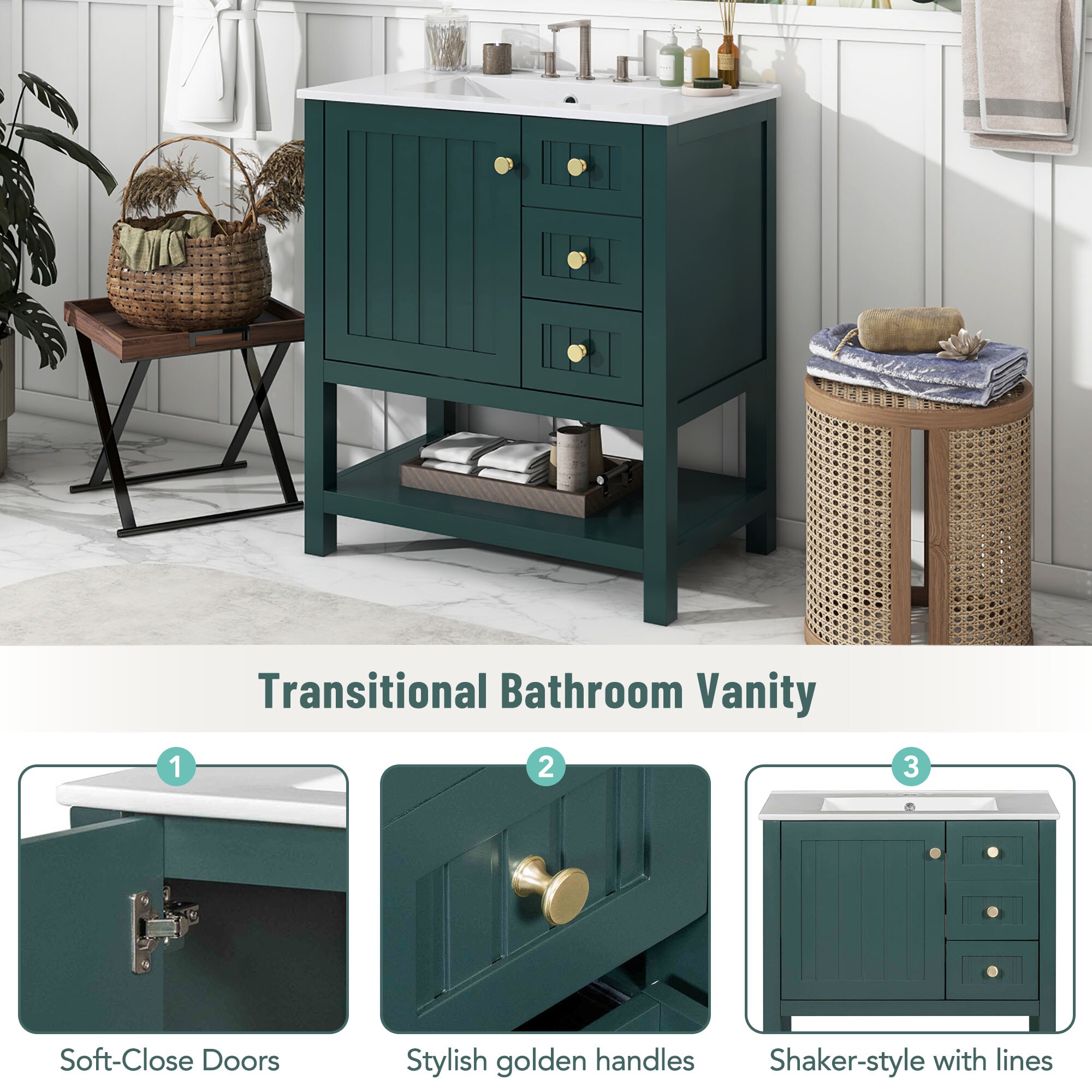 GDFStudio 345515 Bath-Vanity-Combo - View #4