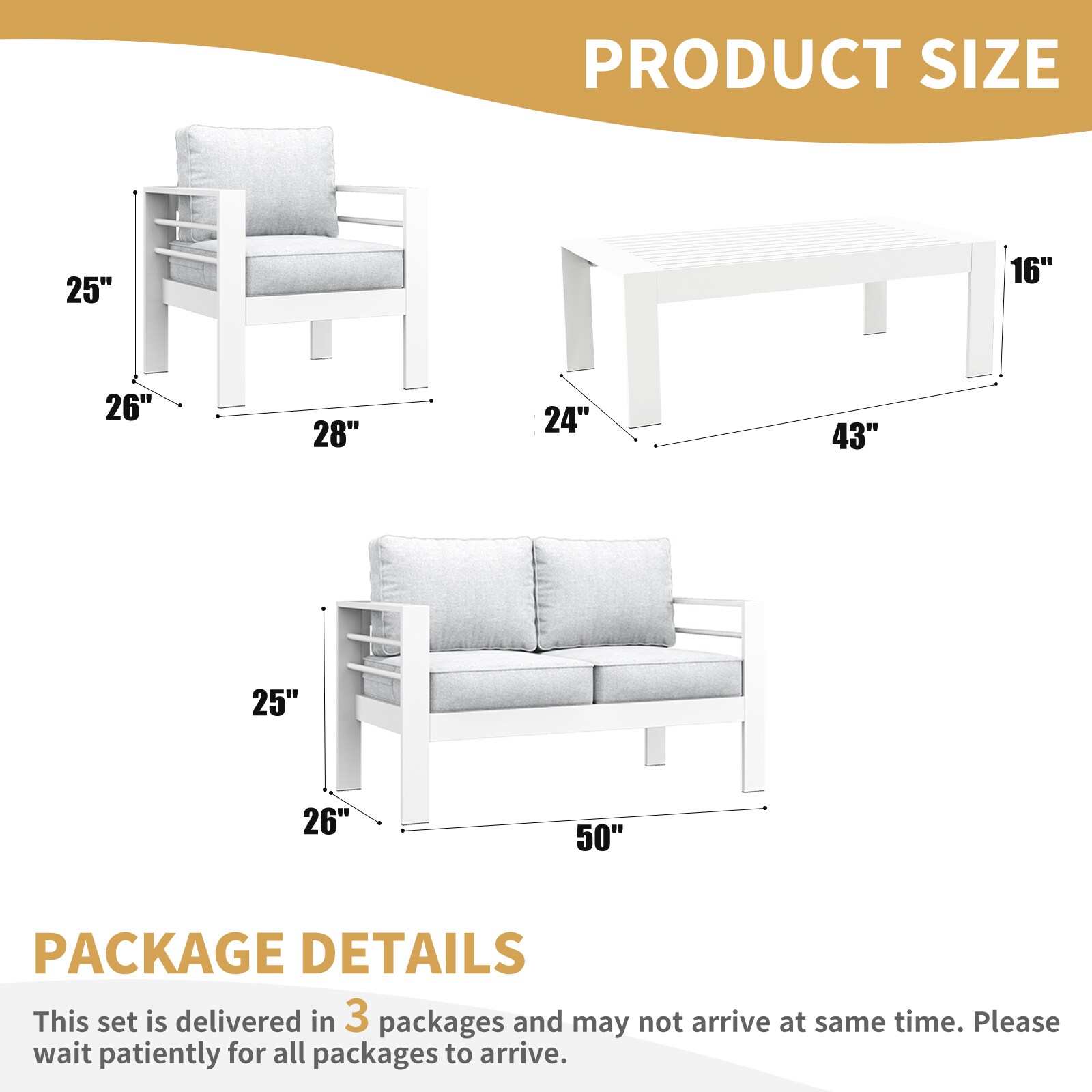 LayinSun WL5001-WH-2001 Patio-Conversation-Sets - View #6