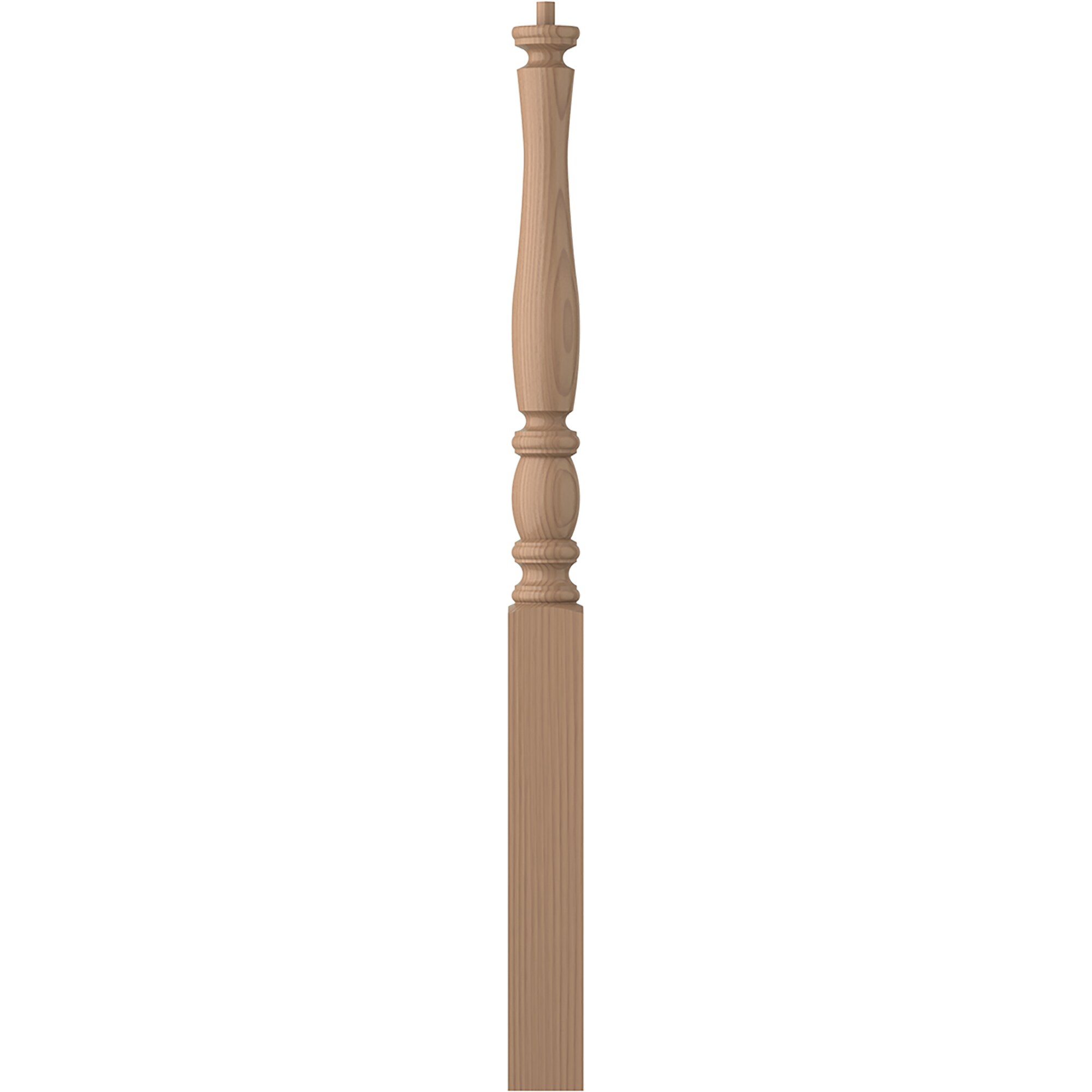 L.J. Smith Stair Systems LJP-3210-P LaSalle 3-in x 43-in Unfinished Poplar Starting Stair Newel Post