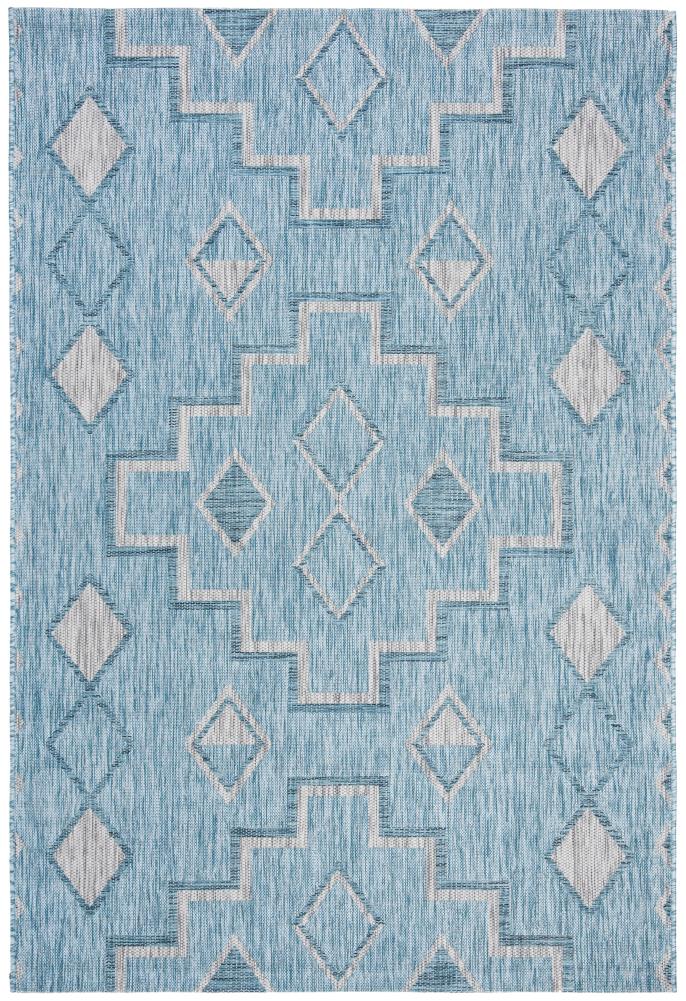 Safavieh 2' x 3'-7 Courtyard Cy8533-36812 Grey / Aqua Rug