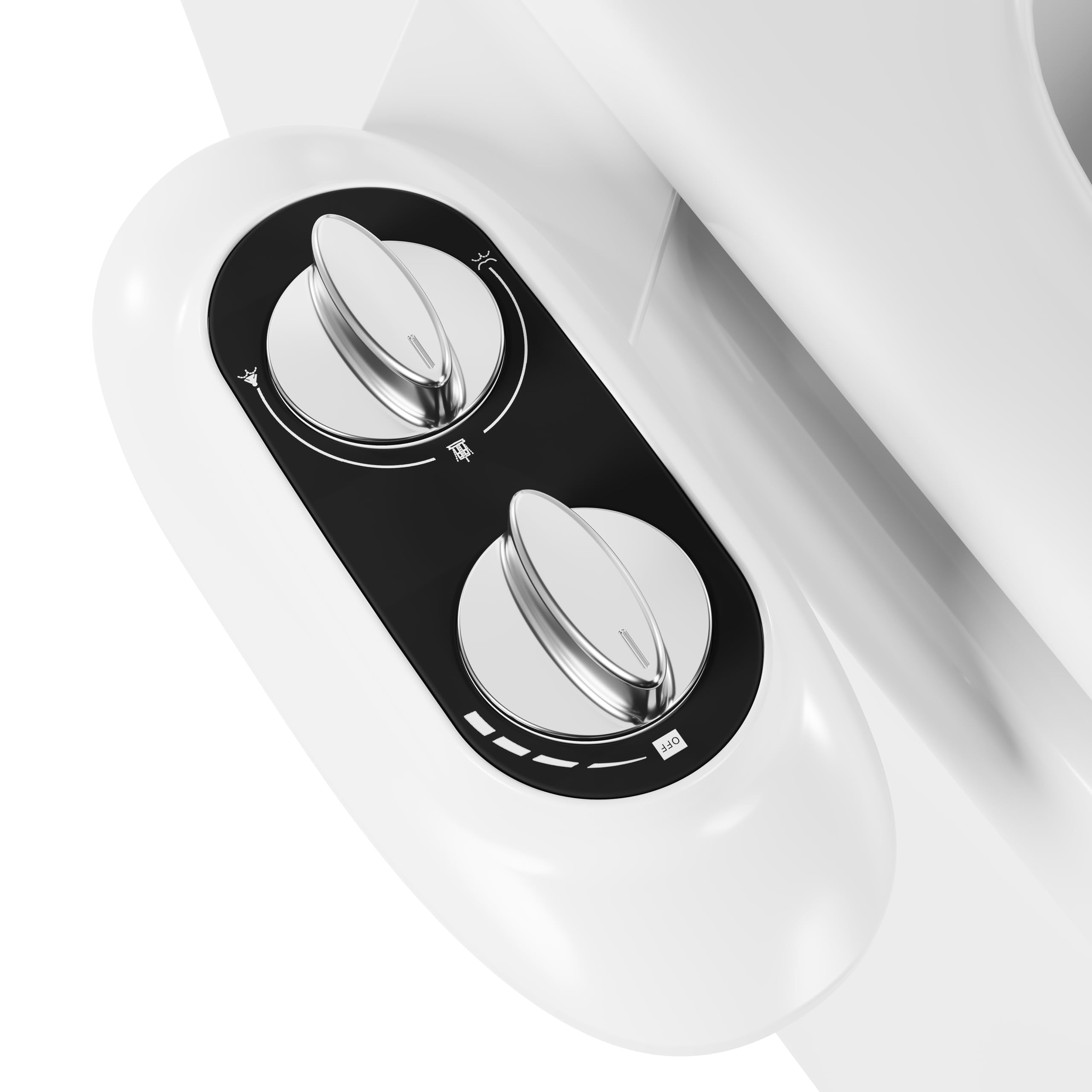 GarveeLife Bidet Attachment for Toilet 3-Mode Non-Electric Bidet with Dual Knobs (White and Black)