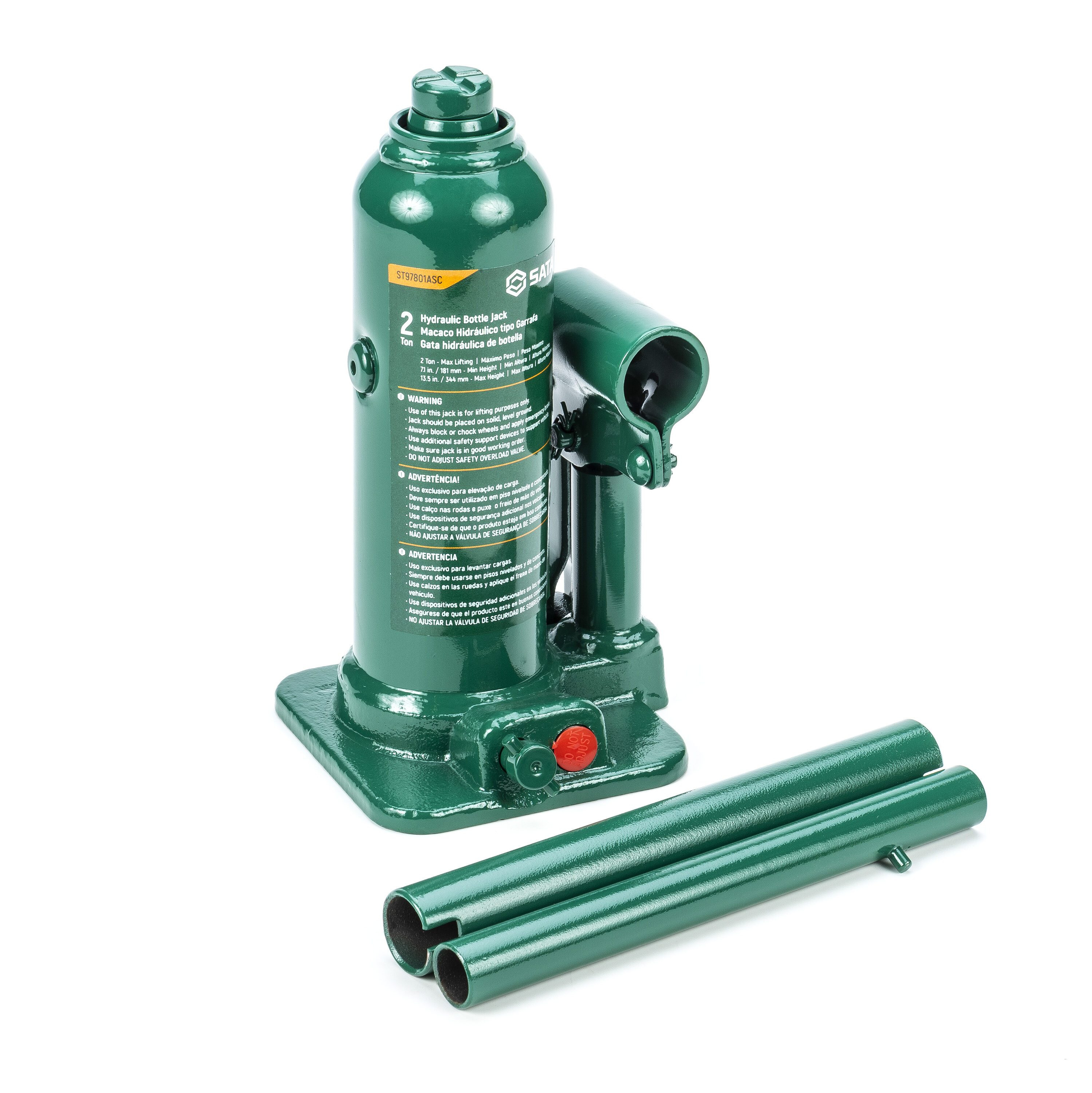 SATA Green 2-Ton Alloy Steel Hydraulic Bottle Jack in the Jacks department  at