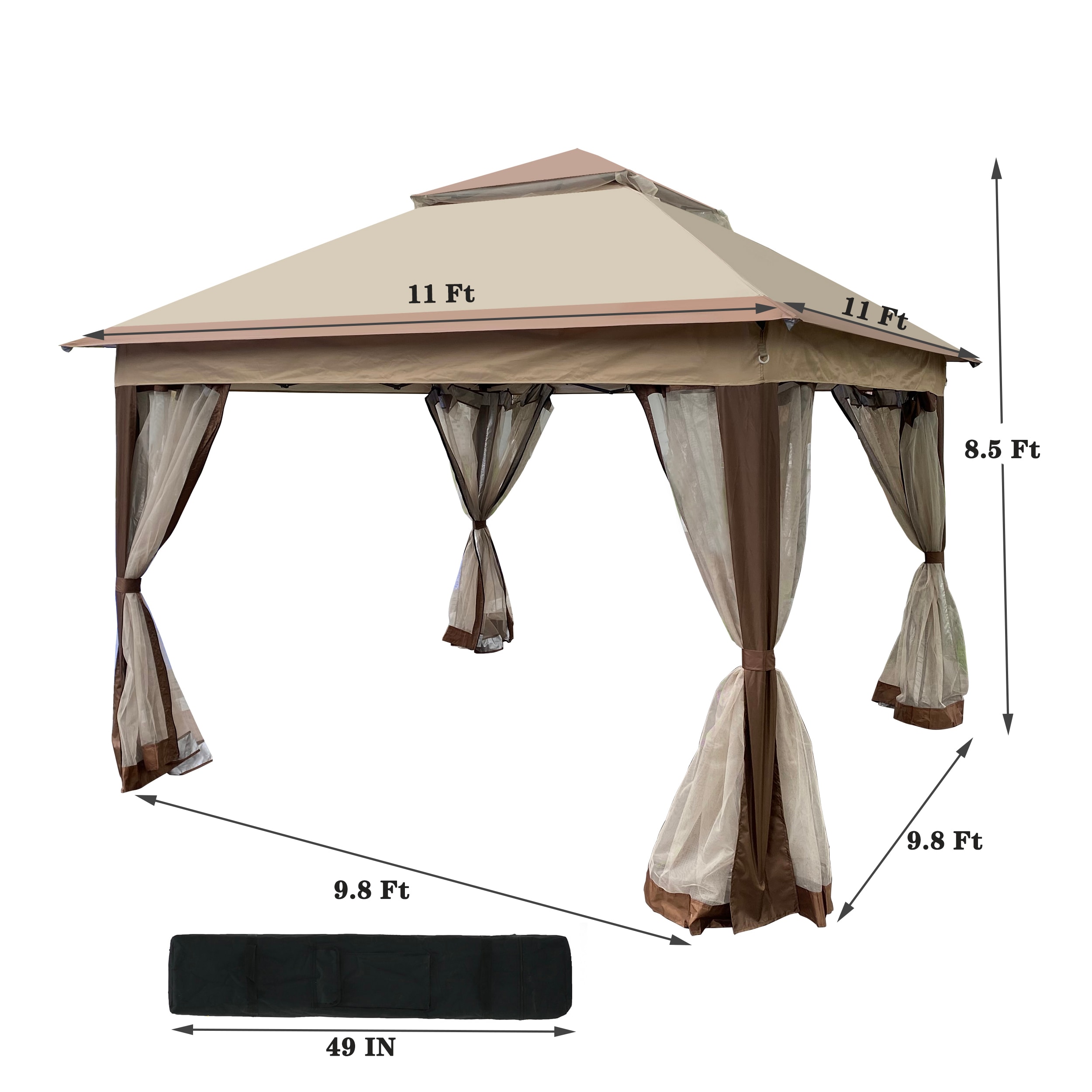 CASAINC CA015K-A Wood-Resin-Gazebos - View #5