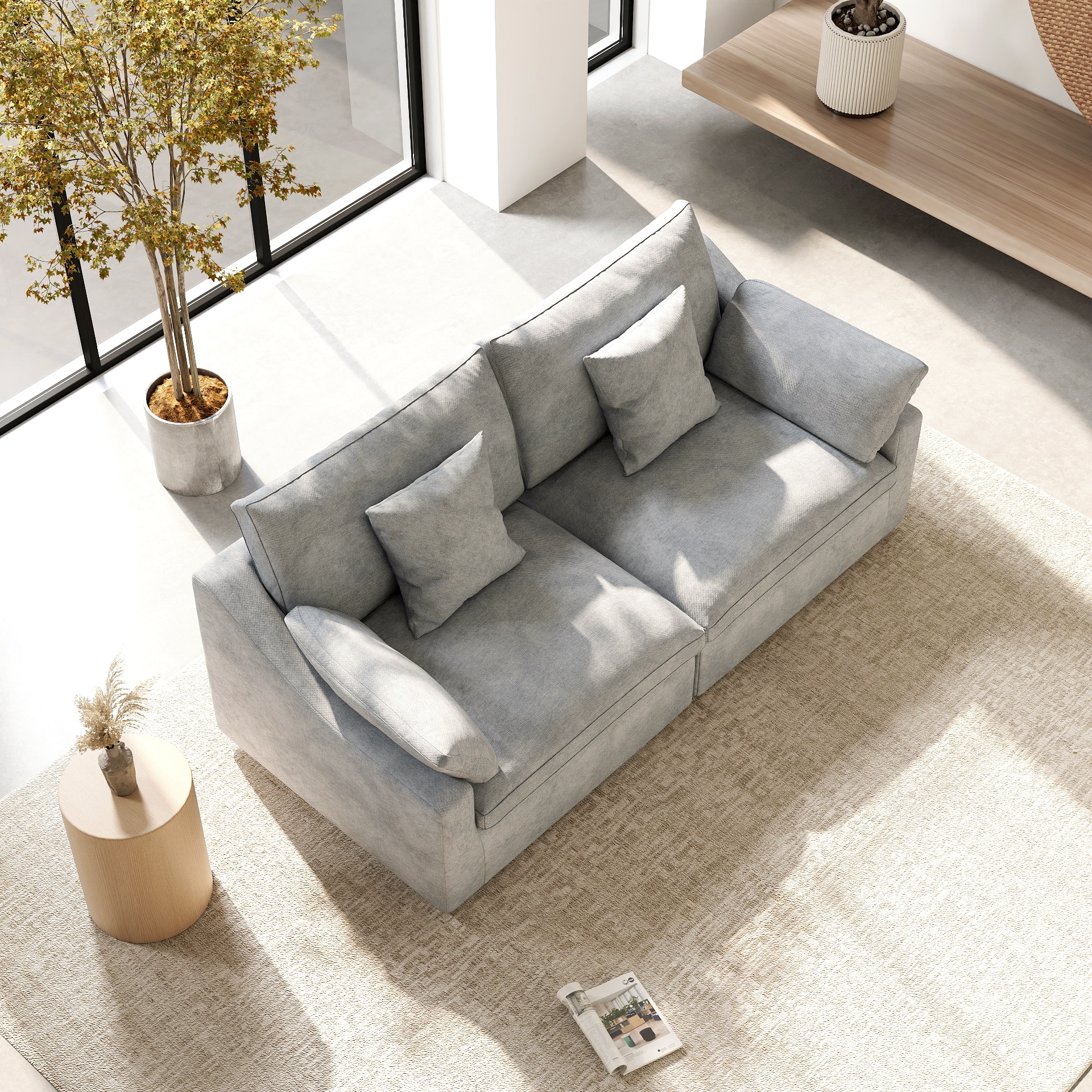 BuotiqHom DH-S2-140LG Sofas-Loveseats - View #2