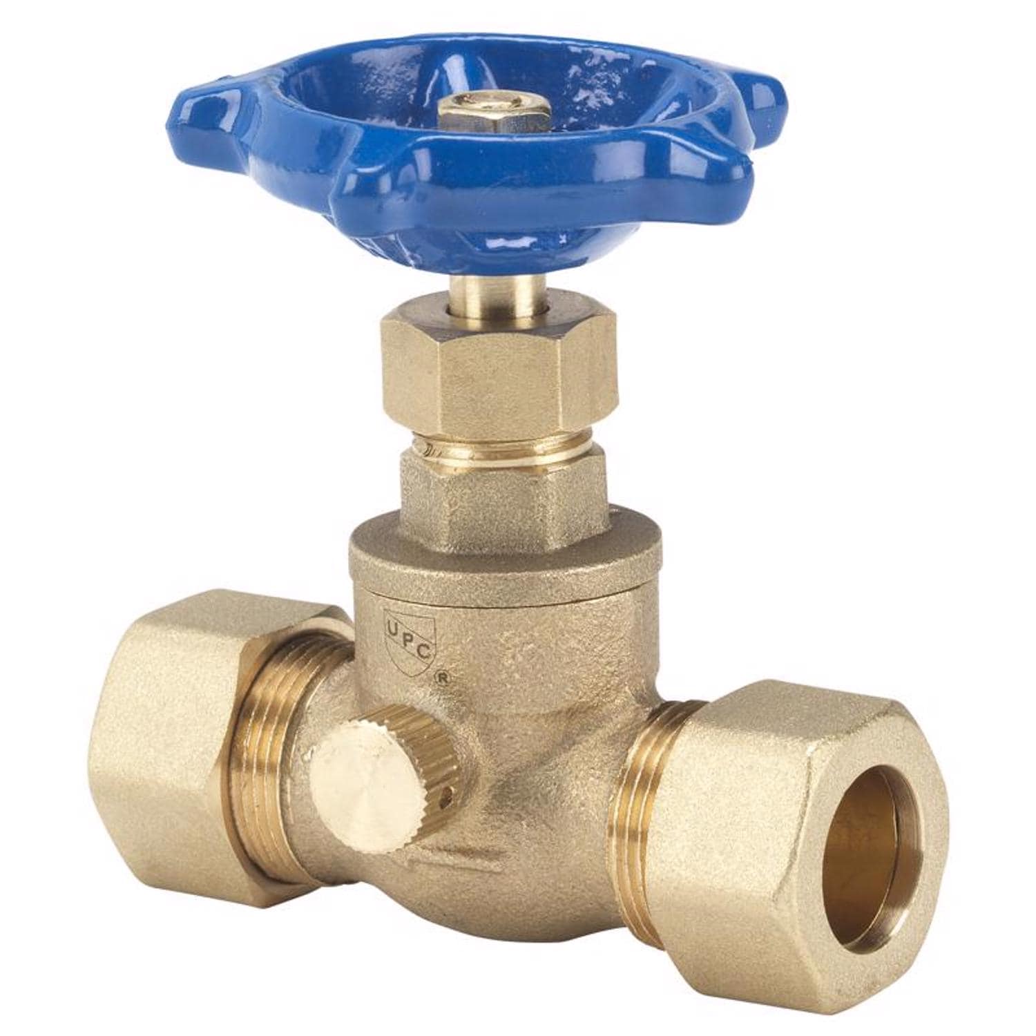 Homewerks -  3/4 in. Compression X 3/4 in. Compression Brass Stop and Waste Valve 1PK