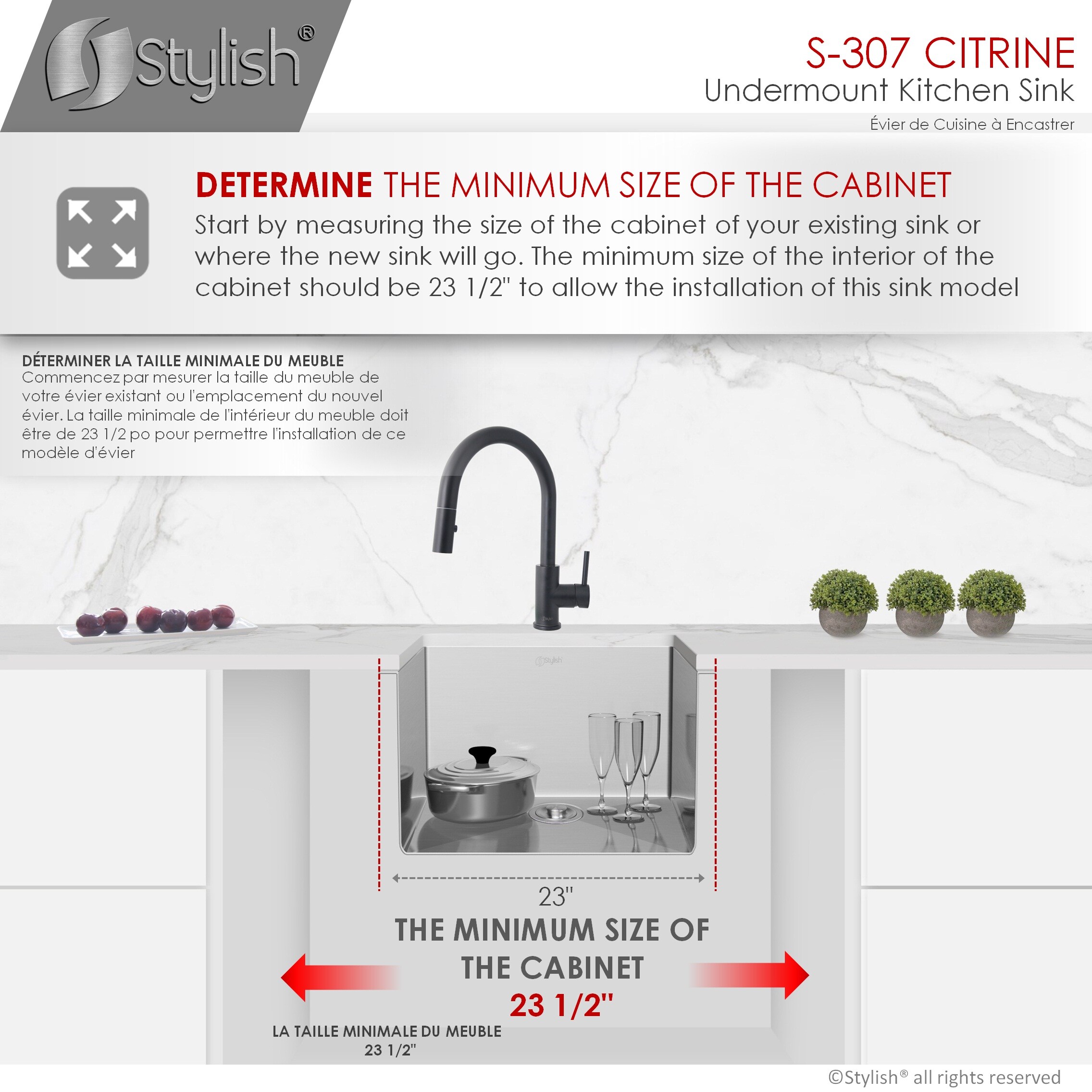 Stylish S-307XG Kitchen-Sinks - View #9