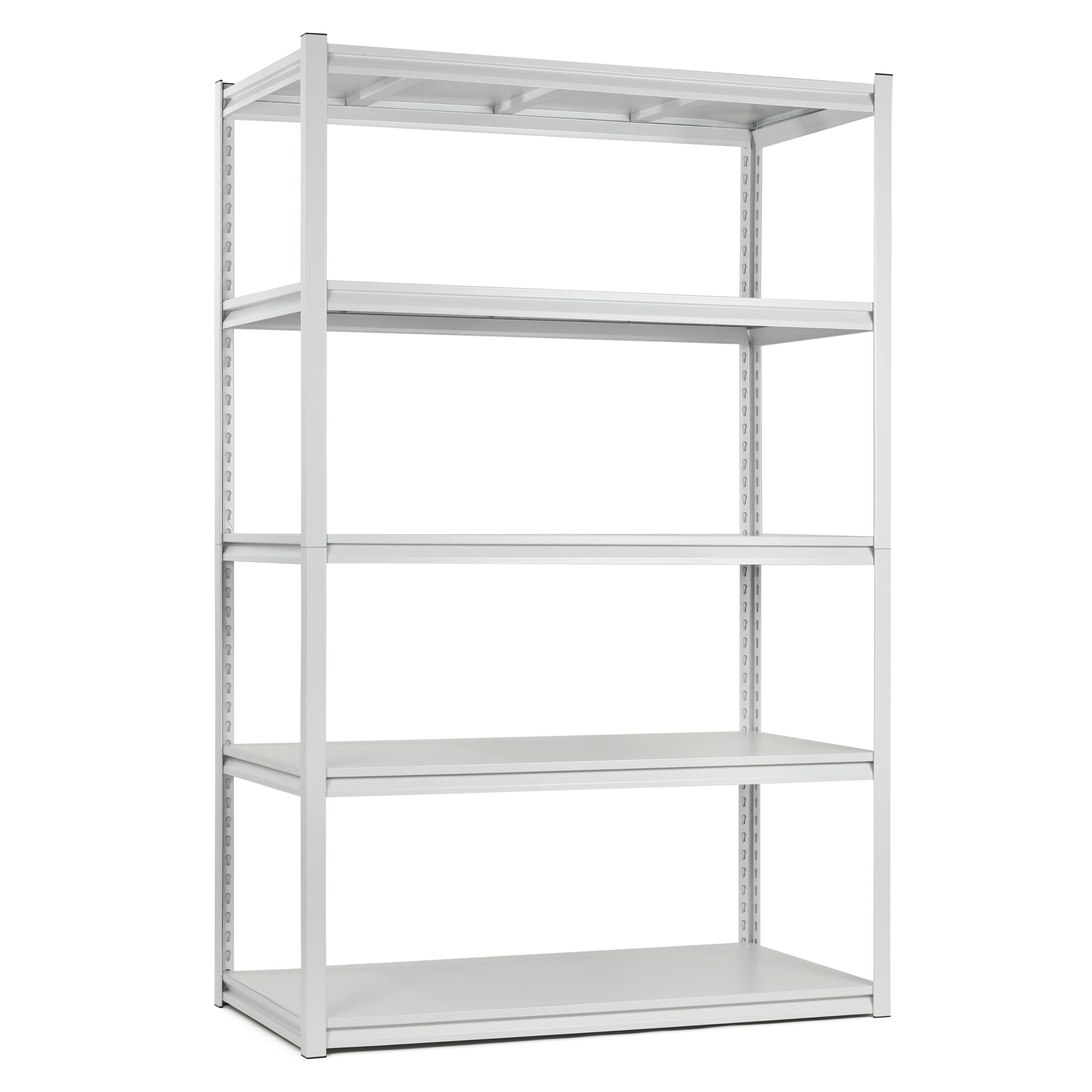 Maocao Hoom 47.2-in W x 23.6-in D x 72-in H 5 -Tier Heavy Duty White Metal Utility Shelving Unit