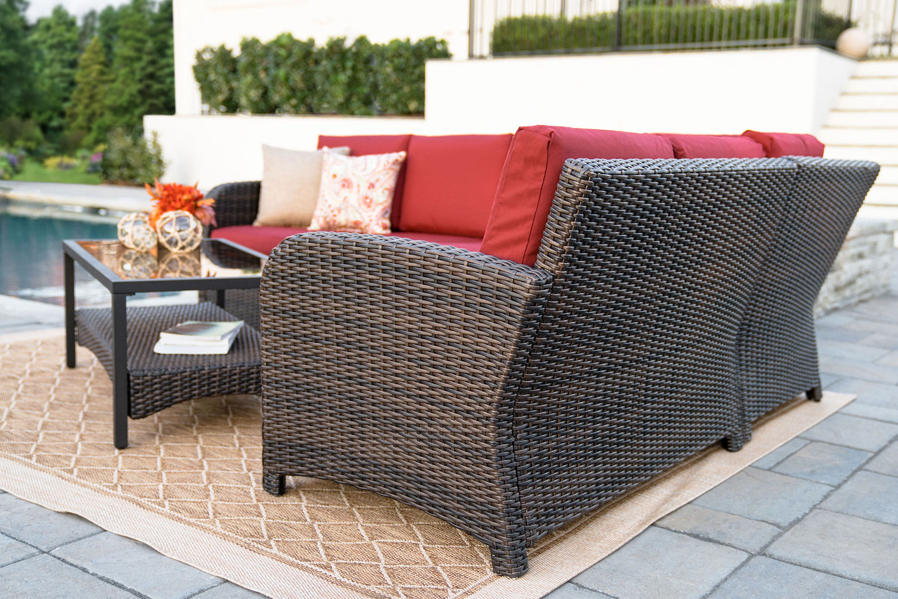 Leisure Made 779665-RED Patio-Sofas-Daybeds - View #5