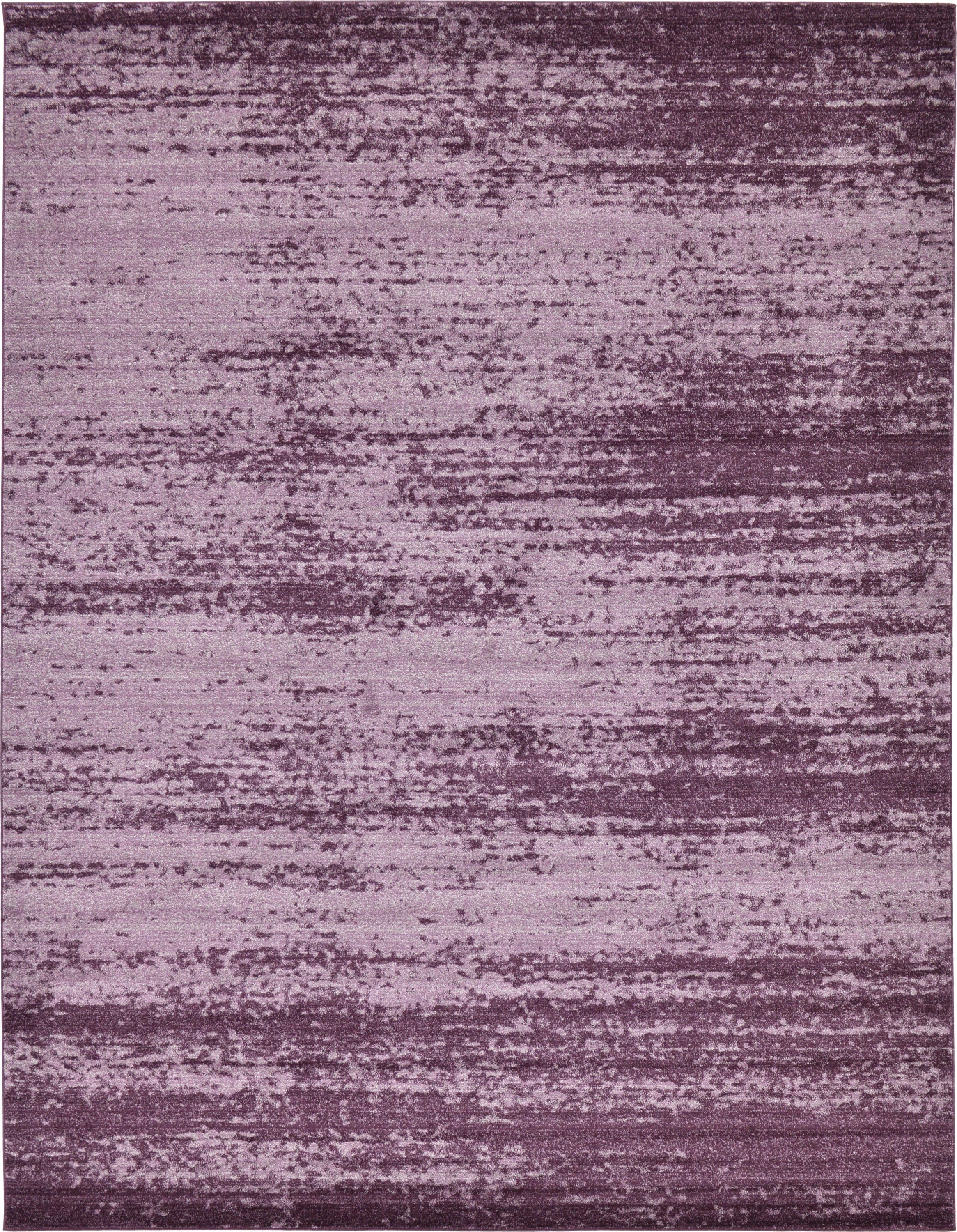 Unique Loom 3132844 Lucille Del Mar 10 x 13 (ft) Loomed Polypropylene Violet/Eggplant Purple Rectangular Indoor Distressed/Overdyed Area rug