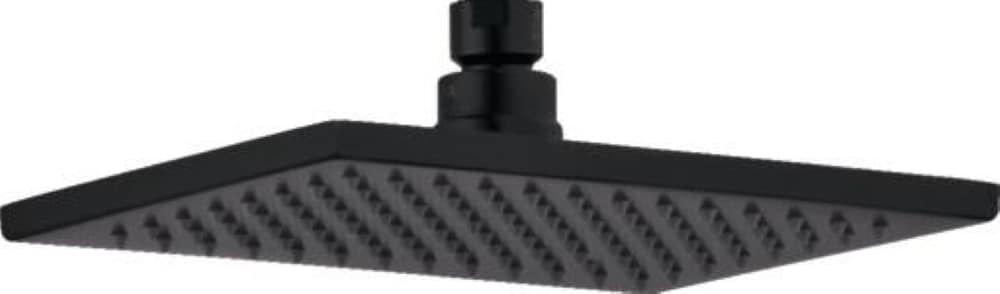 Delta RP91363BL Vero 1.0 -Spray Matte Black 8.656-in Square Fixed Rain Shower Head 1.75 GPM