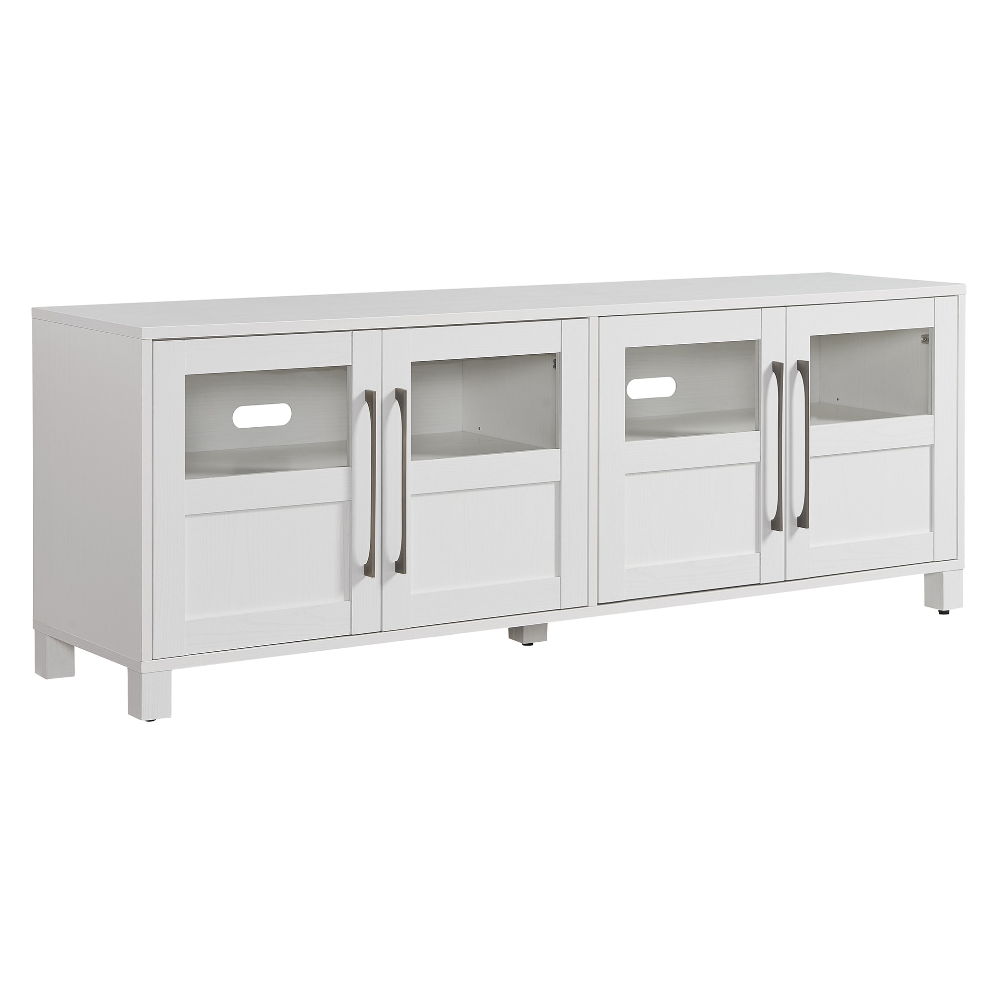 Hailey Home Holbrook Transitional White Tv Stand (Accommodates TVs more ...