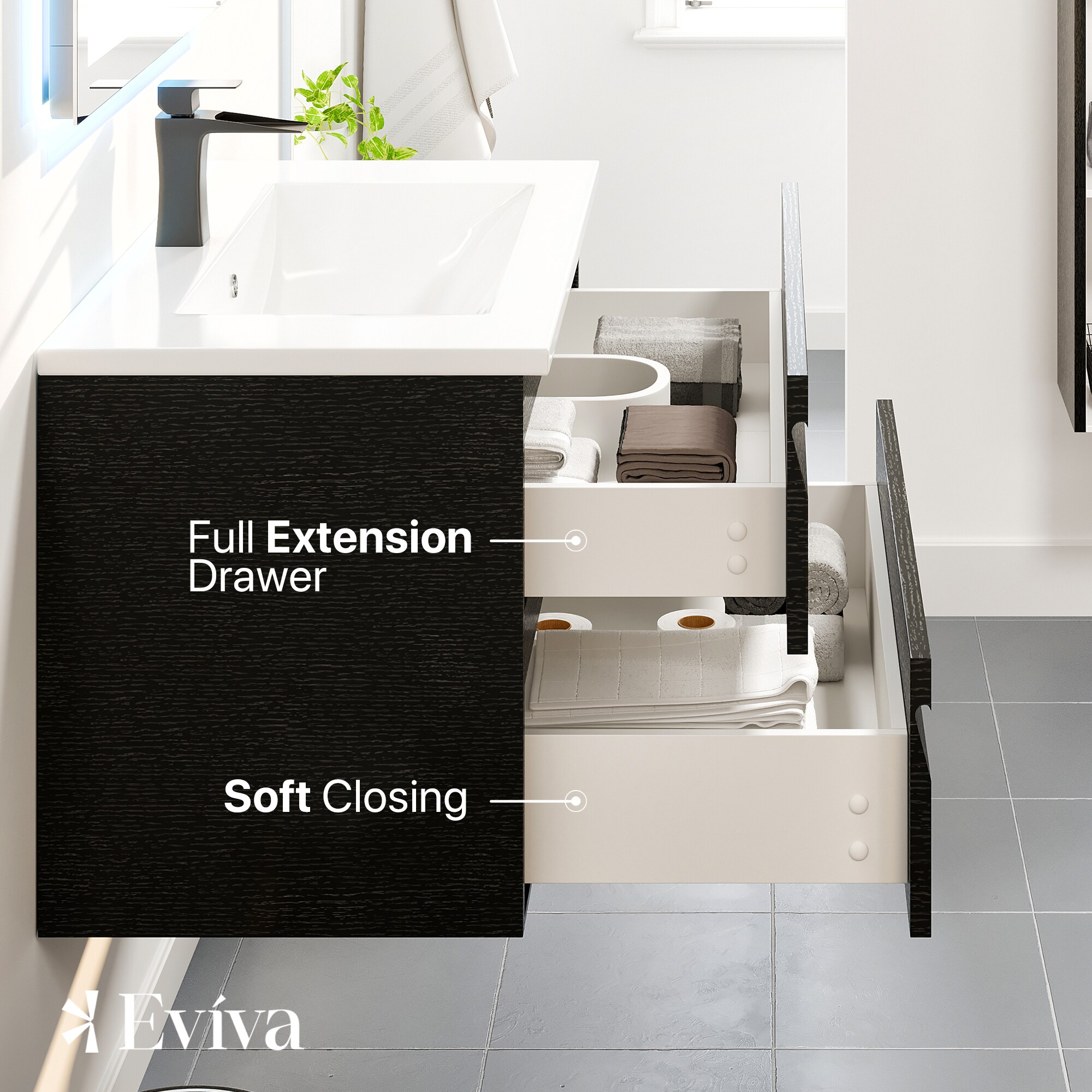 Eviva EVVN23-36BW-WM Bath-Vanity-Combo - View #5