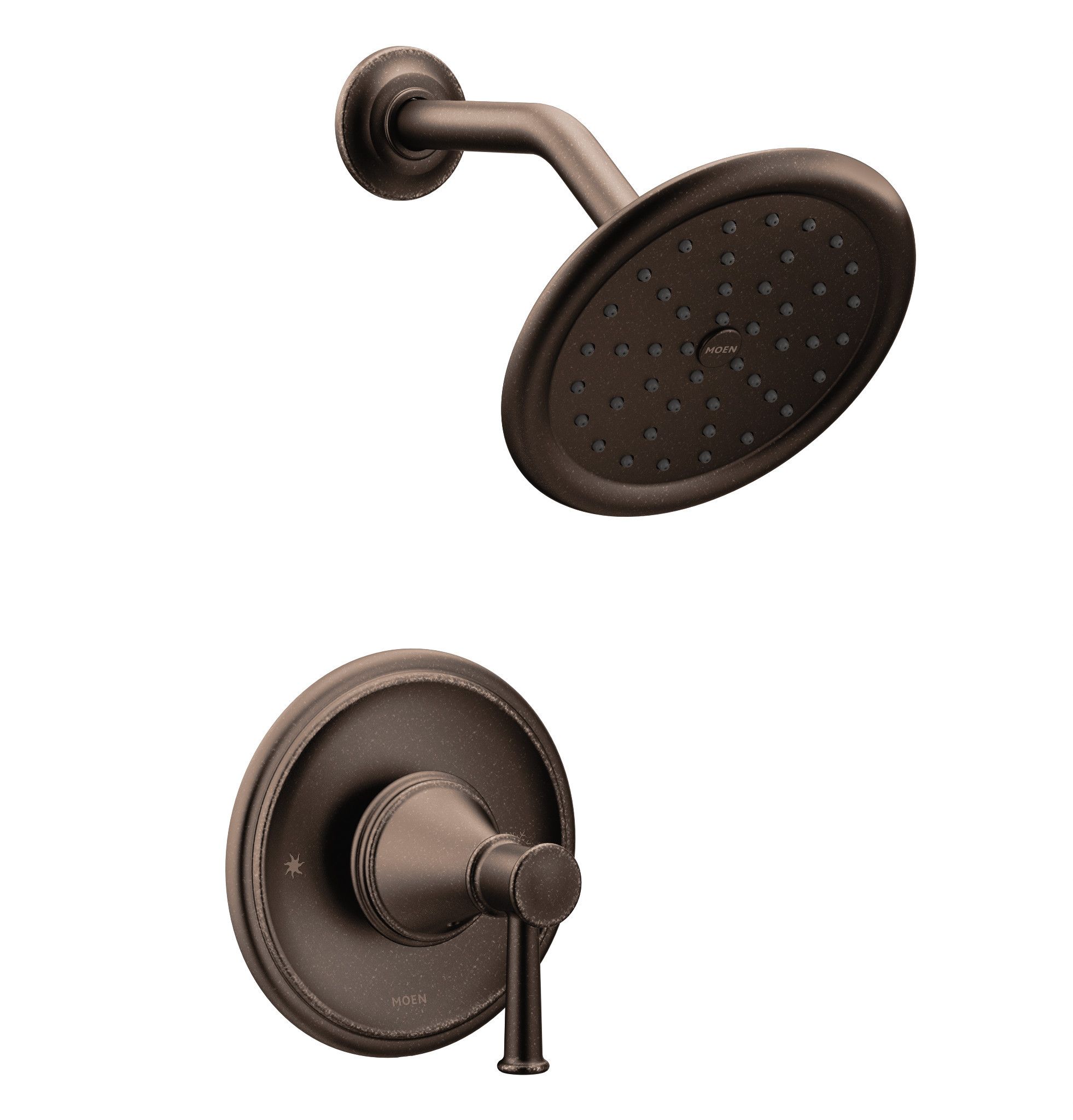 Moen T2312ORB Belfield Oil Rubbed Bronze 1-handle Single function 7-Inches Round Shower Faucet