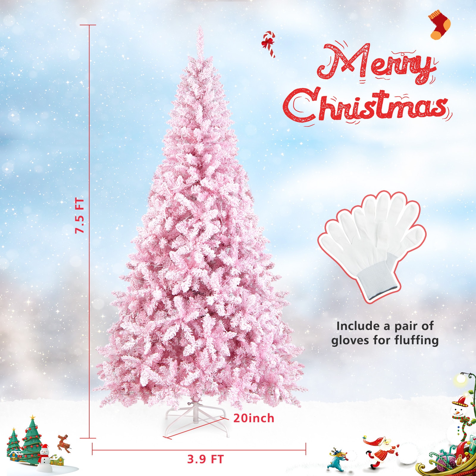 Forclover HYFE-23667US Artificial-Christmas-Trees - View #2