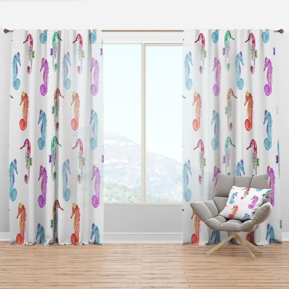 Designart CTN18617-52-84 84-Inches White Room darkening Thermal lined Rod pocket Single curtain panel
