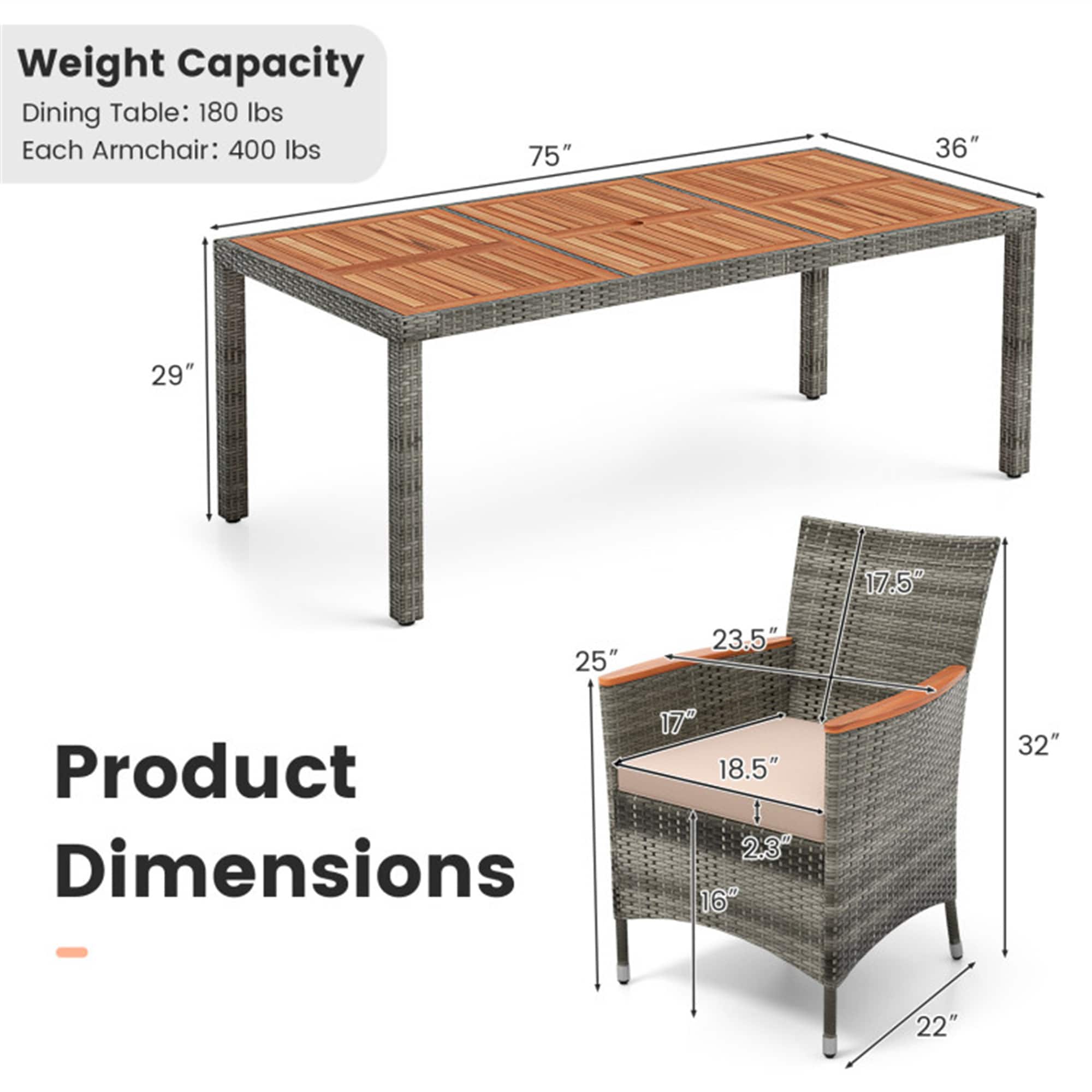 BABOOM BOM-0004AAA-OR Patio-Dining-Sets - View #5