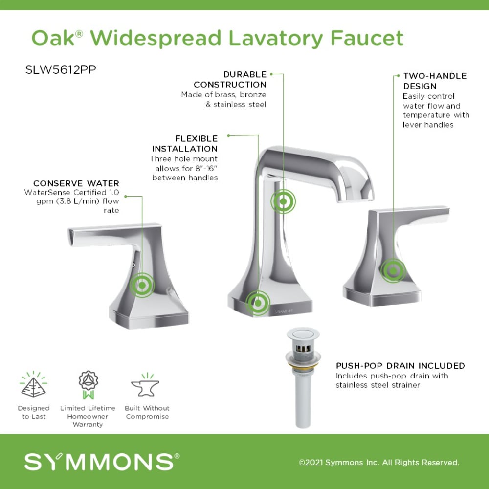 Symmons SLW5612PP Lavatory-Faucets - View #4