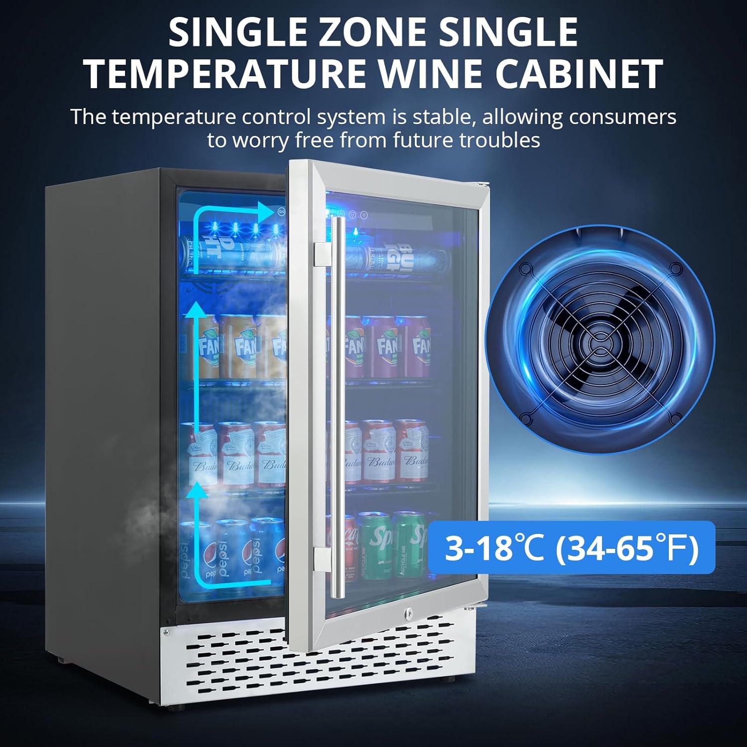 Garvee CBV-MUZZPEDRS60T6E6E Commercial-Refrigerators - View #5