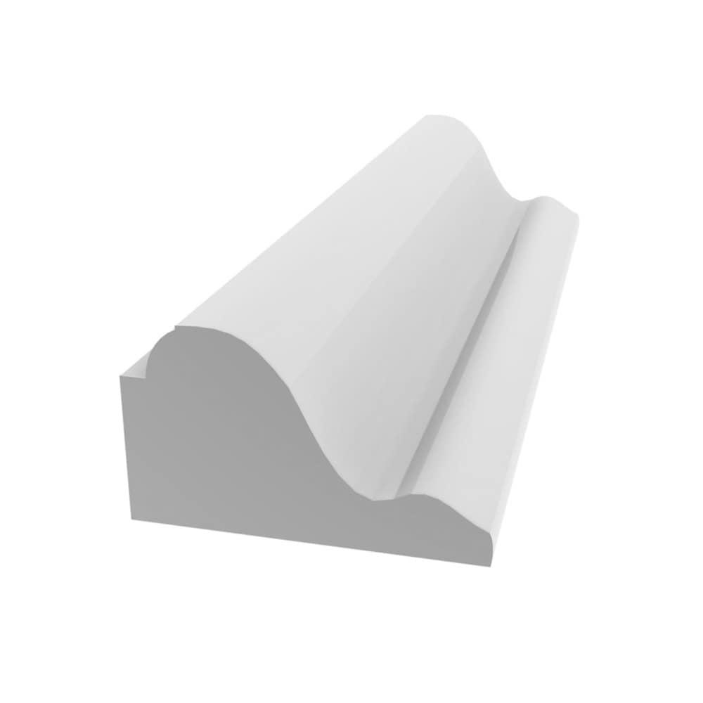 Royal Building Products L182450BC8 11/16-in x 1-1/8-in x 8-ft Traditional Unfinished PVC 2450 Base cap
