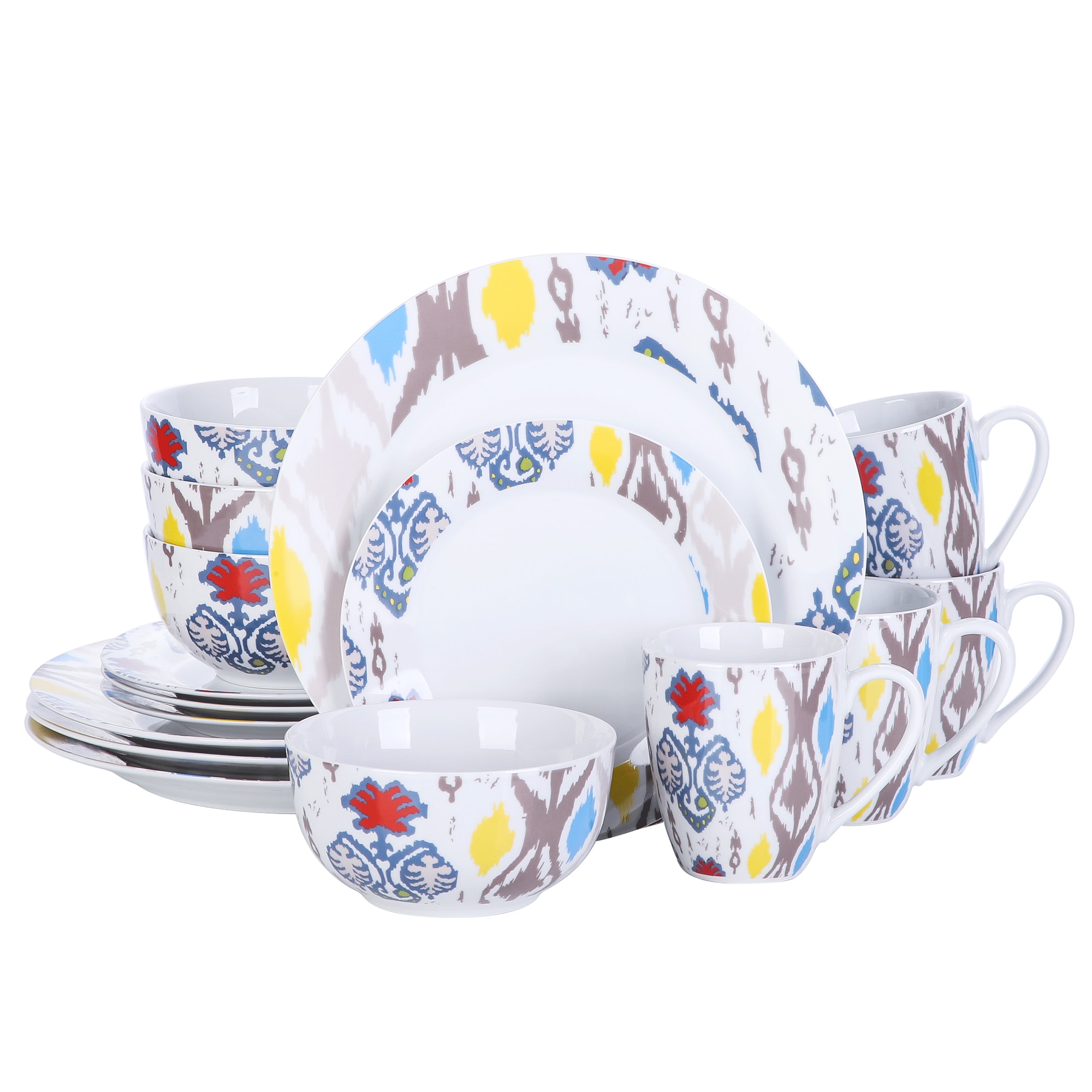 CASAINC MH-BETULA-16 16-Piece Multiple Colors/Finishes Porcelain Dinnerware