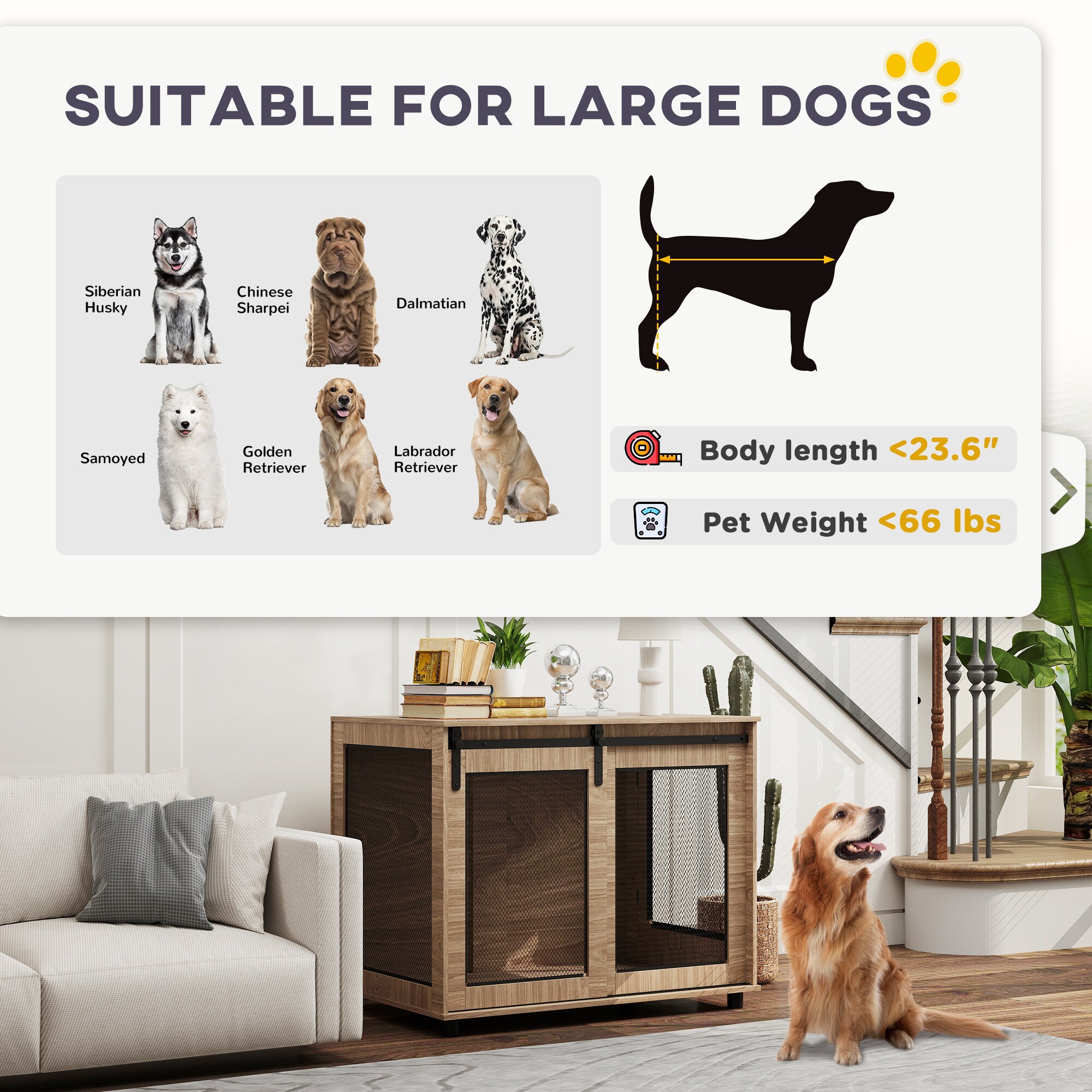 PawHut D02-208V01WN Pet-Crates-Carriers - View #4