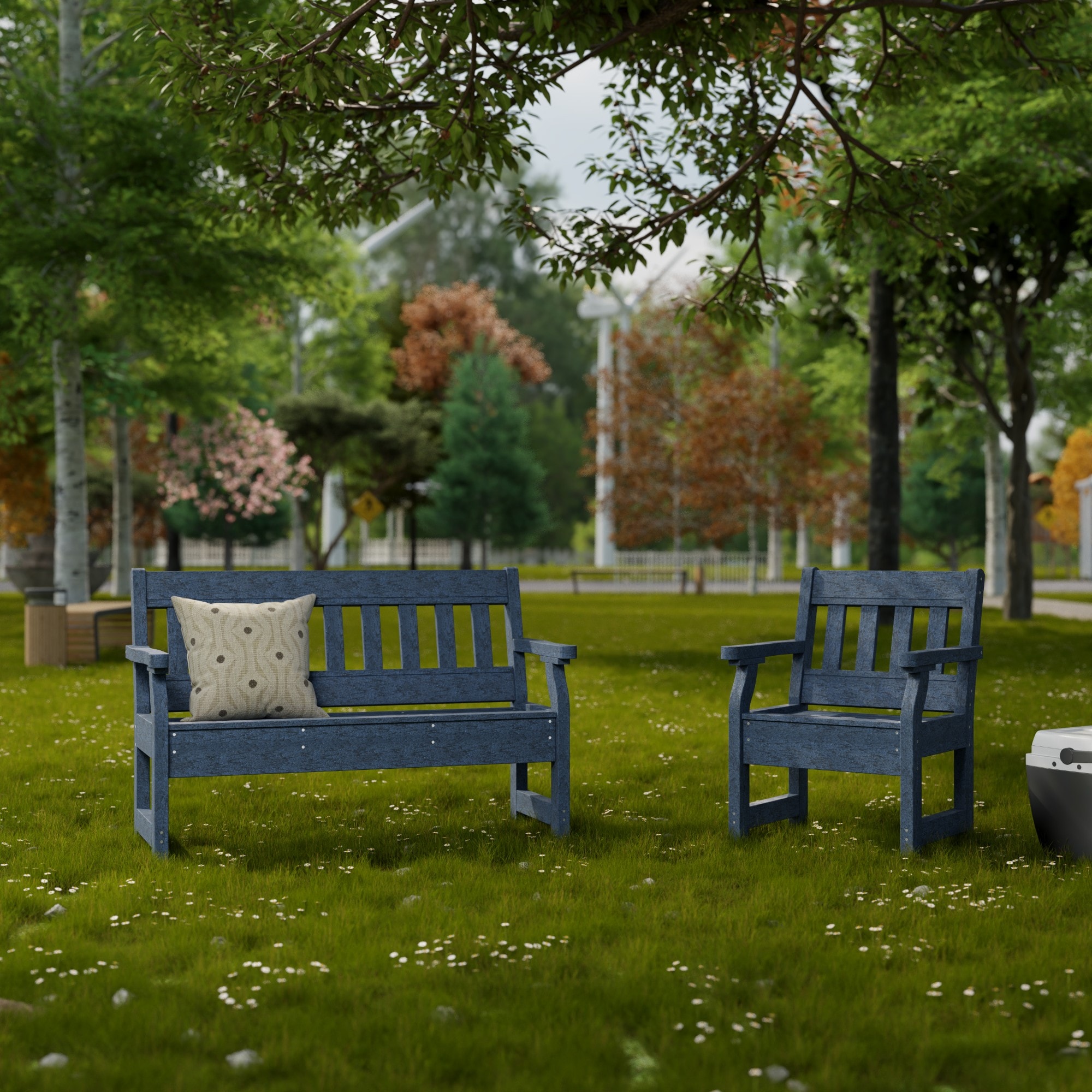 Wildridge LCC-124-PB benches - View #2