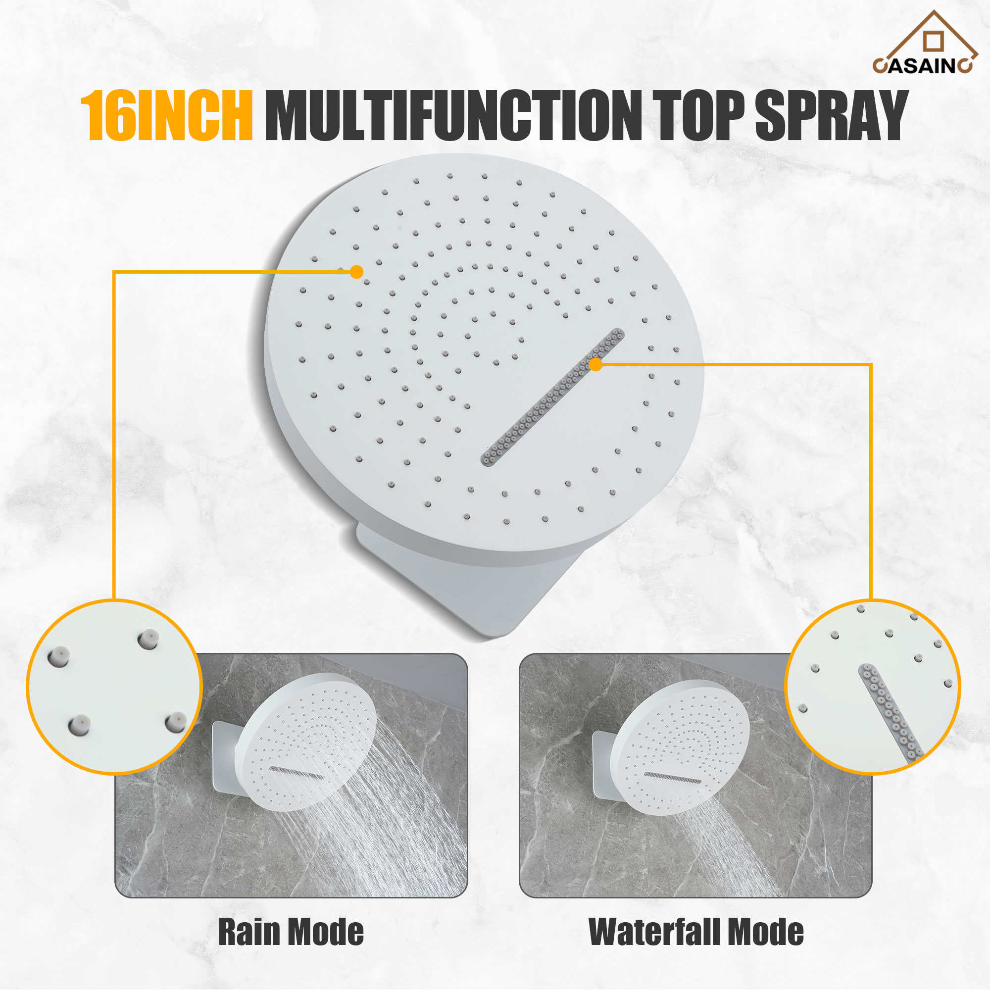 CASAINC WE-SS21BG Showerhead-Bar-Panels - View #7