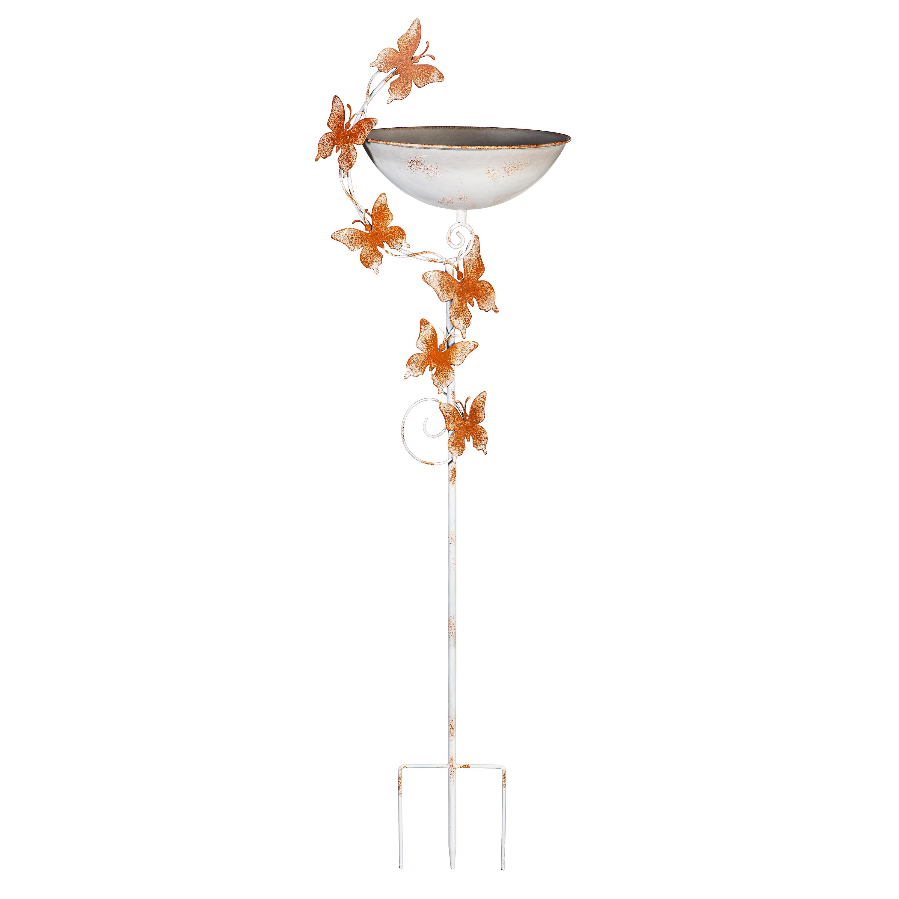 Evergreen 2BF7355 42-Inches H Copper Metal Complete birdbath