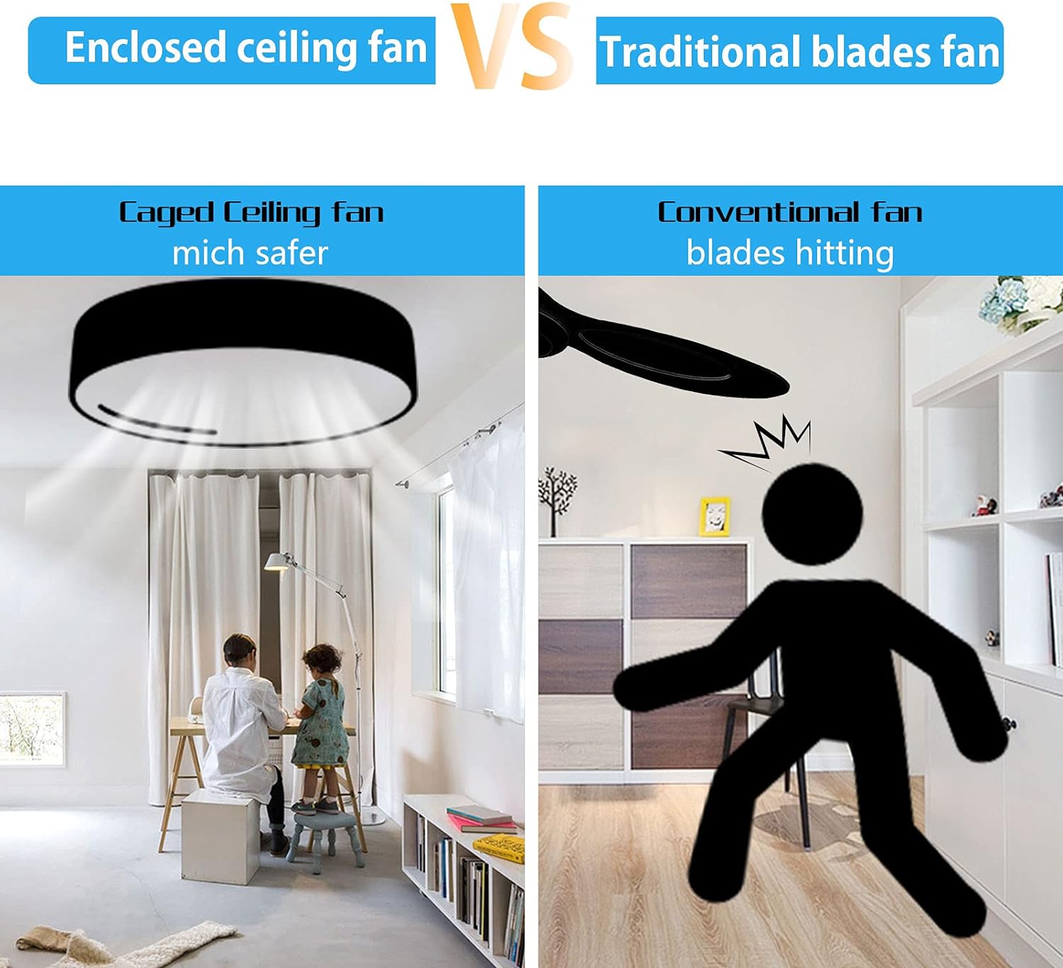 Oukaning HG-HCX-2724-US-BT Ceiling-Fans - View #6