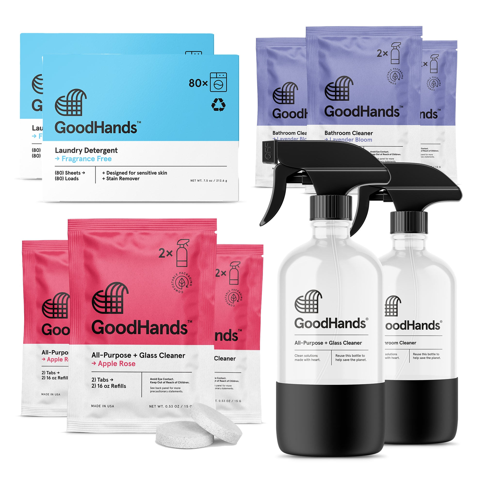GoodHands TABS-KIT1 -Count Scented Liquid All-Purpose Cleaner 8 -Pack