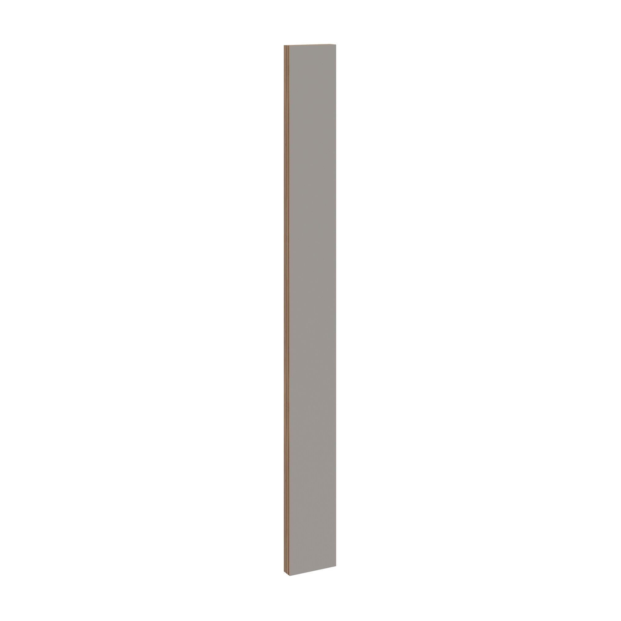 KraftMaid Momentum BF3G81 Deveron Cabinet Fill Strip 3-in W x 30-in H x 0.75-in D Pebble Grey Painted