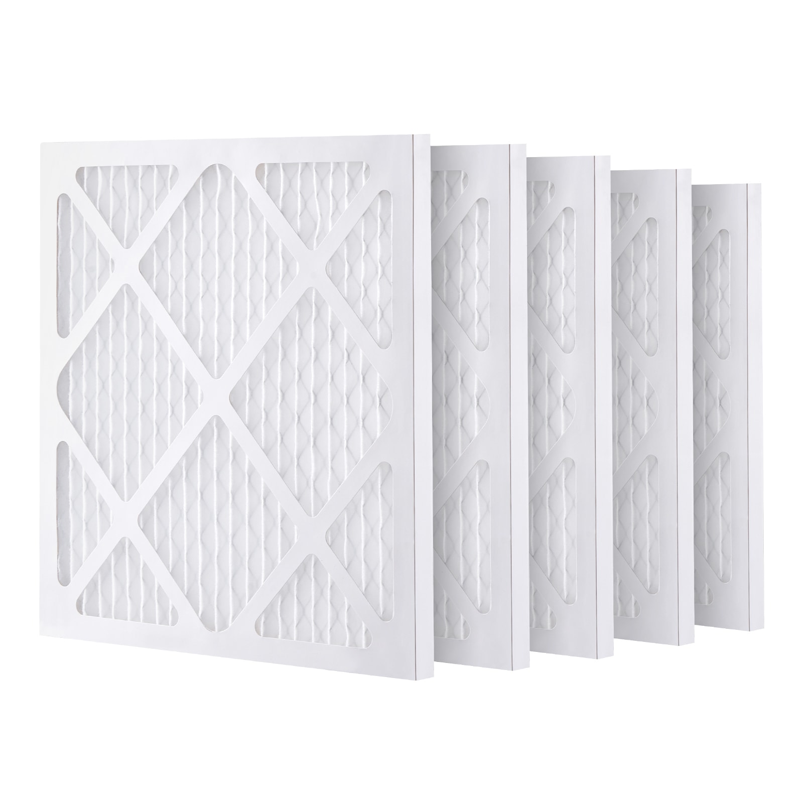 Numhew 15.75in W x 15.75in L 5-Pack High-Efficiency Pre Filter White Air Filter Replacement #NHDREW40759