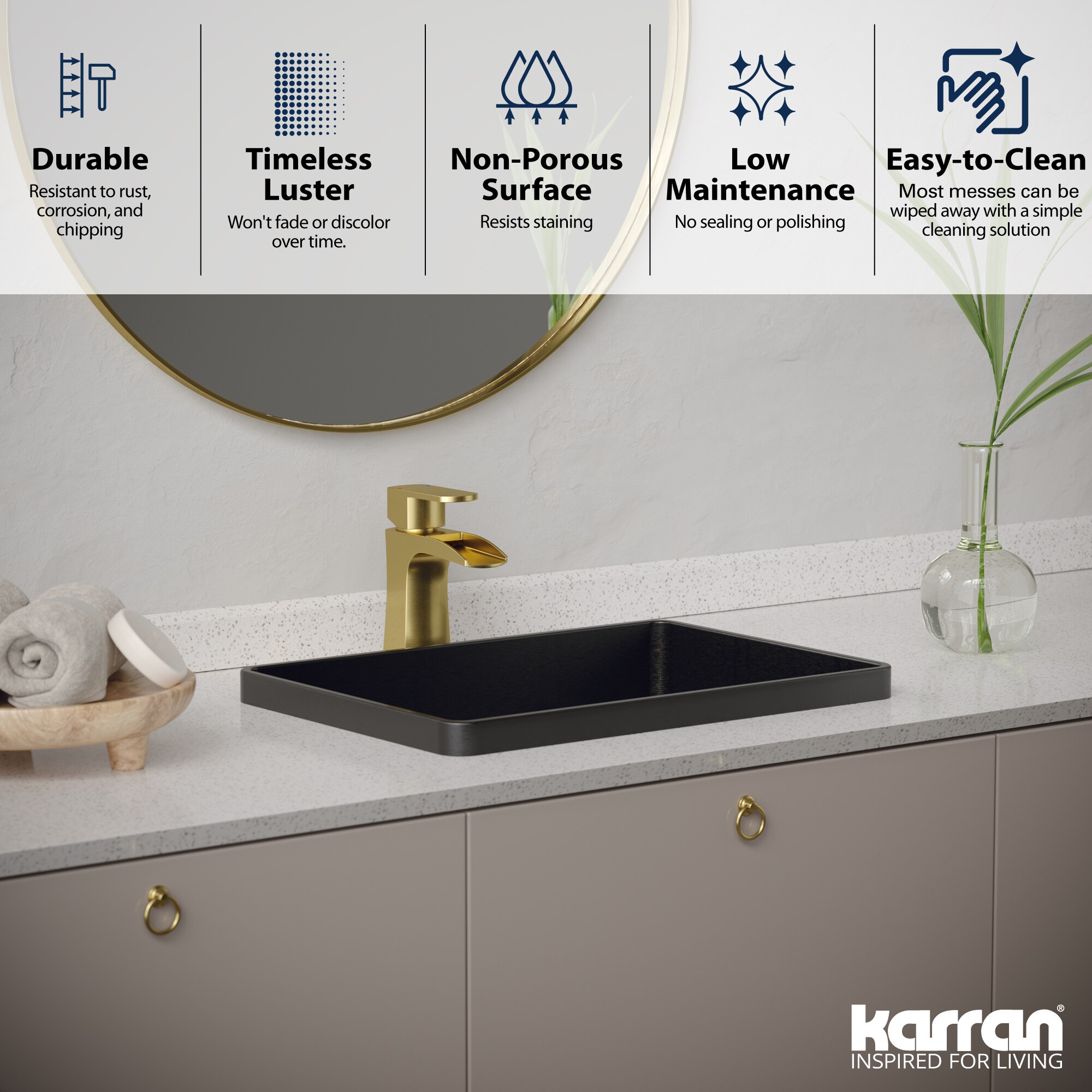 Karran CCT200GG Bath-Sink - View #5