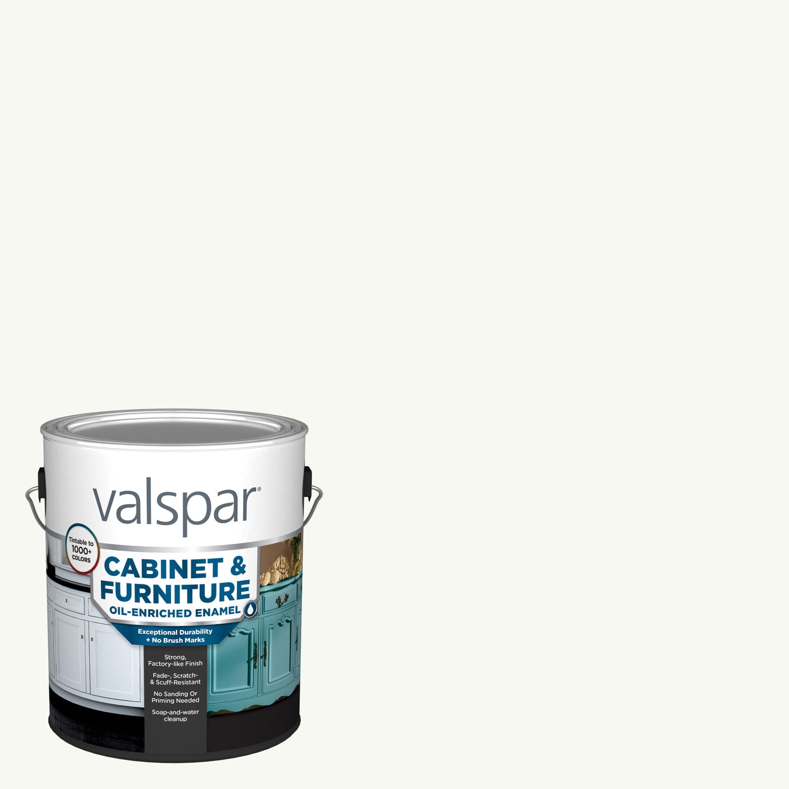 Valspar SW6203-740150 Cabinet and Furniture Satin Spare White SW6203 Enamel ( 1-gallon )