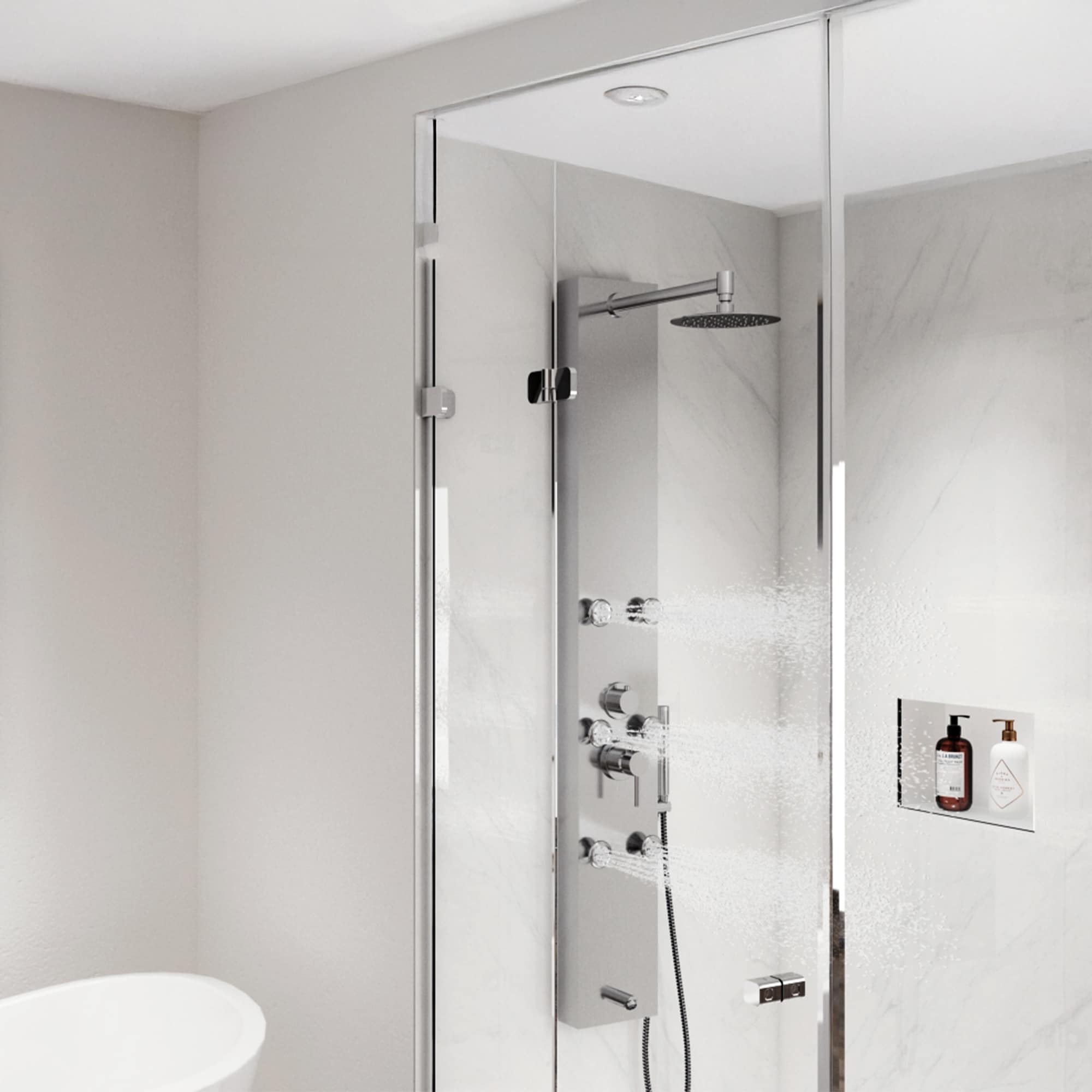 PULSE 1042-SSB Showerhead-Bar-Panels - View #6
