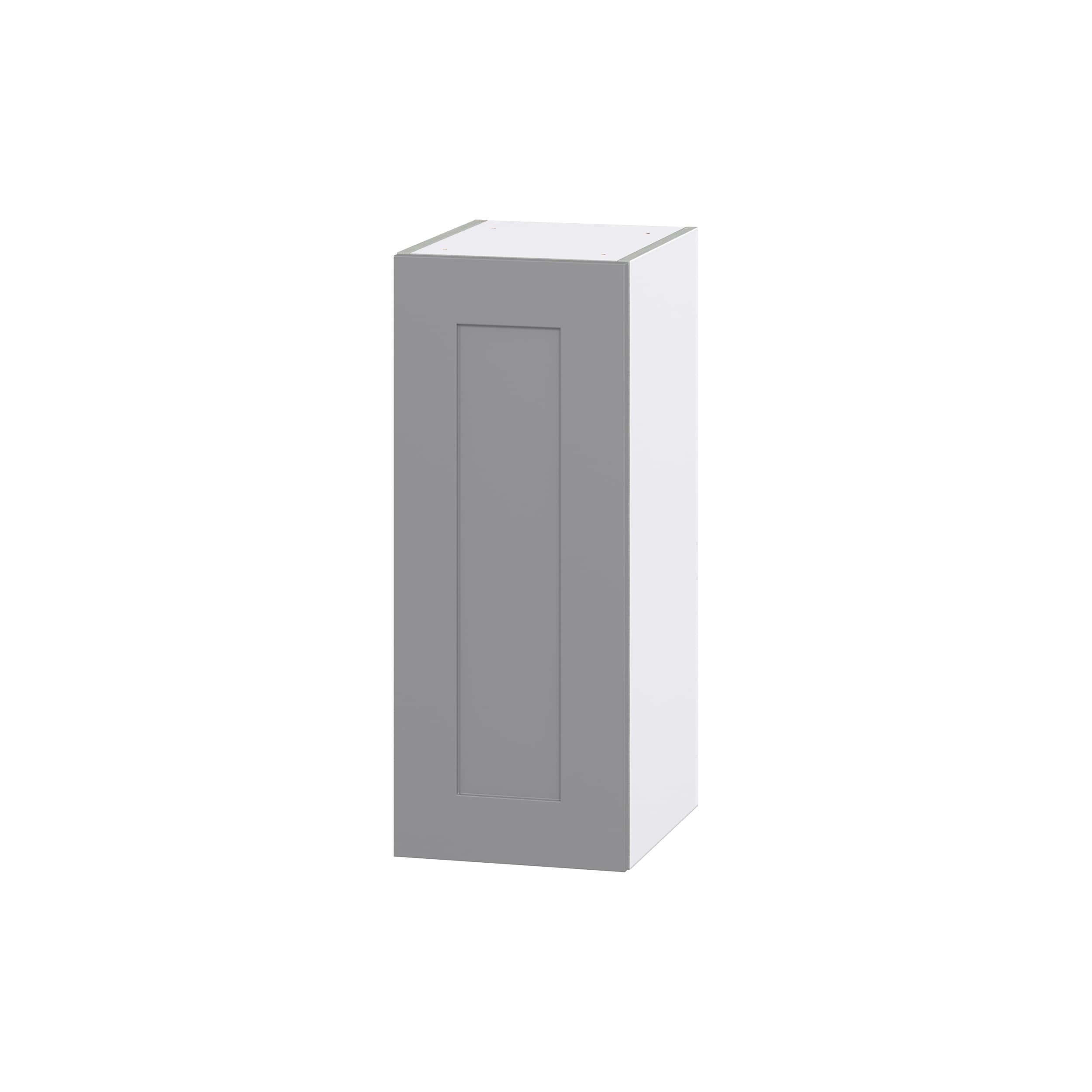 Hugo&Borg DSW1230(L/R)-BM Beaumont 12-in W x 30-in H x 14-in D Slate Gray Wall Fully assembled Cabinet (Flat Panel Shaker)